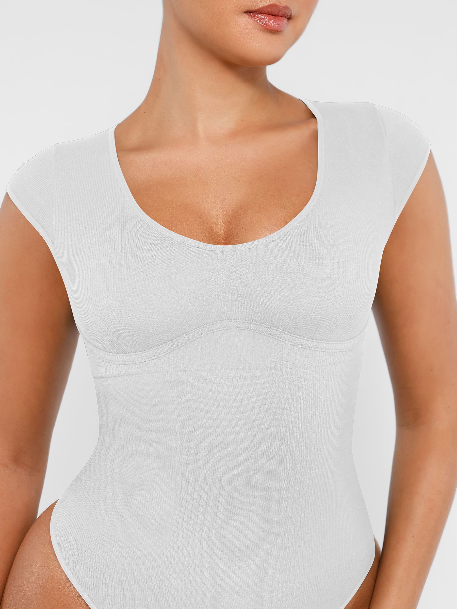 Shapevive Bodysuit Tummy Control Shapewear Body Shaper Jumpsuit Top Going Out Shirt