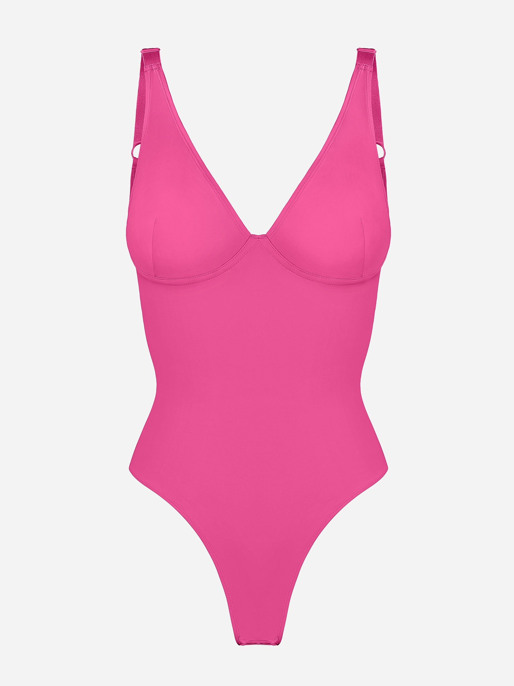 Shapevive Deep V Neck Tummy Control Shapewear Bodysuit