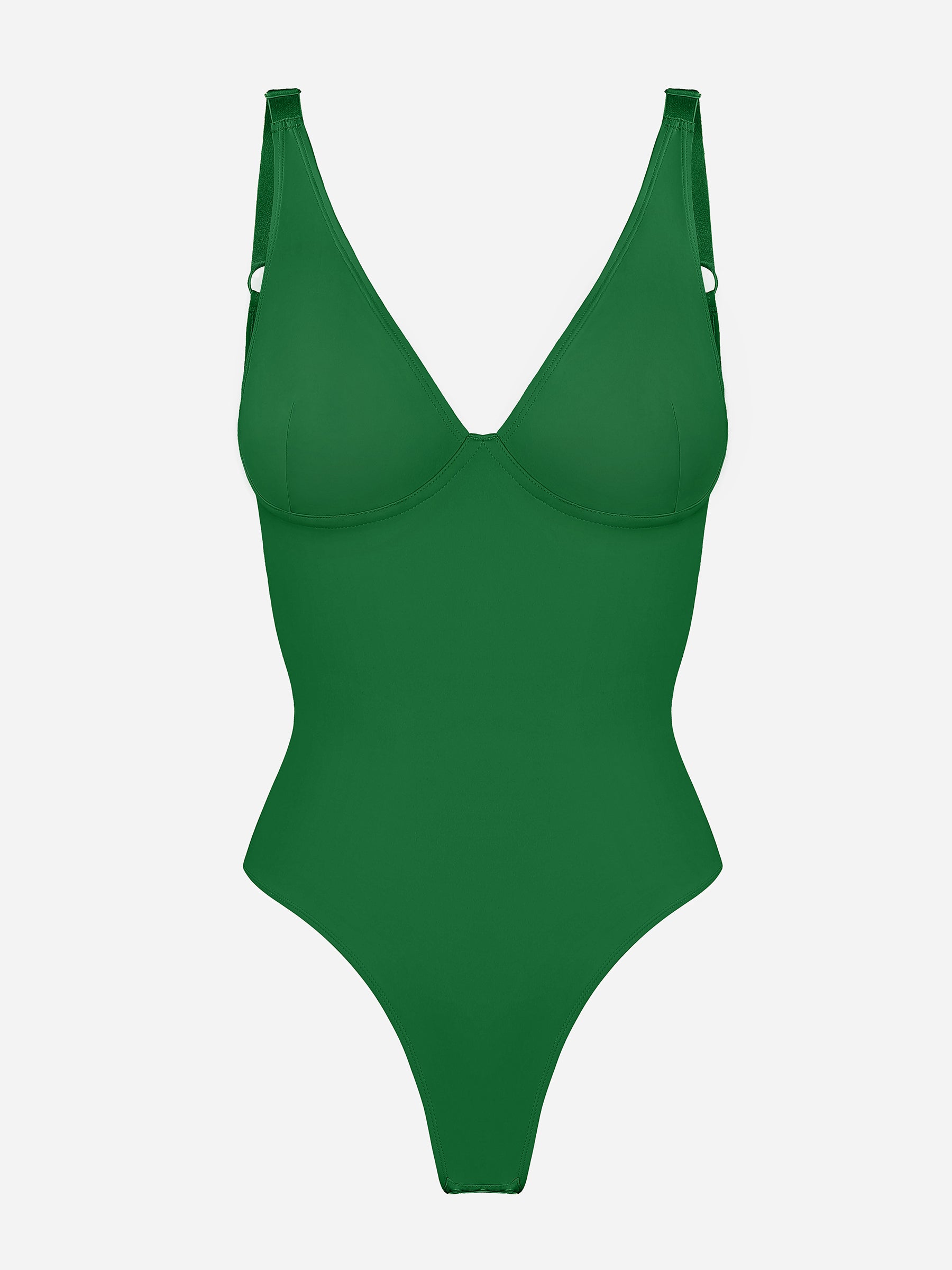 Shapevive Deep V Neck Tummy Control Shapewear Bodysuit