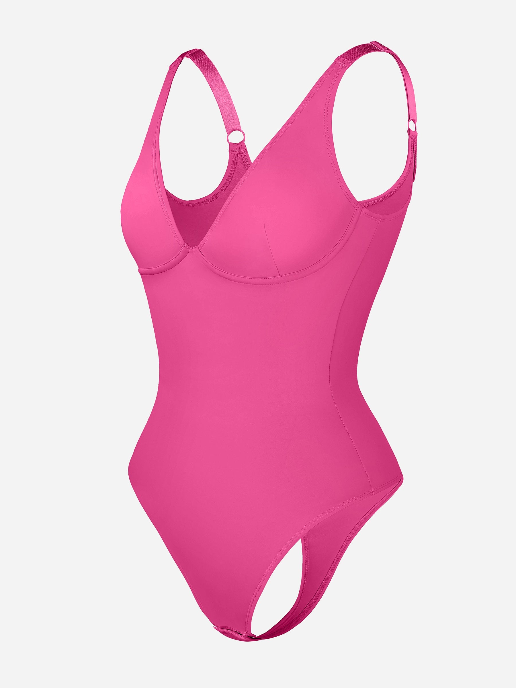 Shapevive Deep V Neck Tummy Control Shapewear Bodysuit