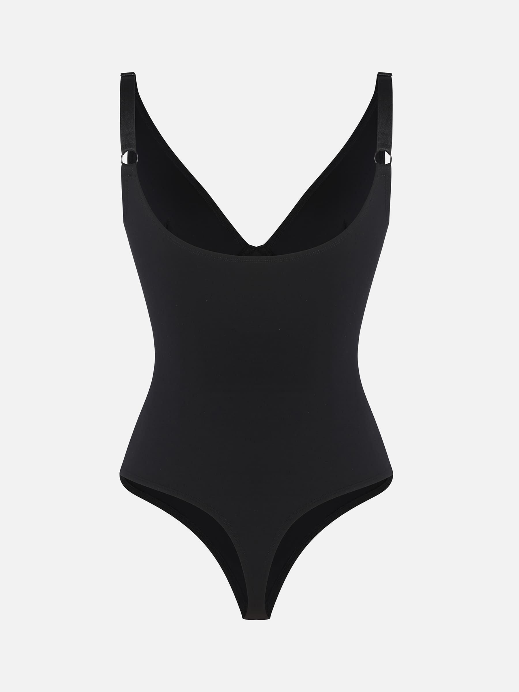 Shapevive 2-Pack Deep V Neck Tummy Control Shapewear Bodysuit Bundle