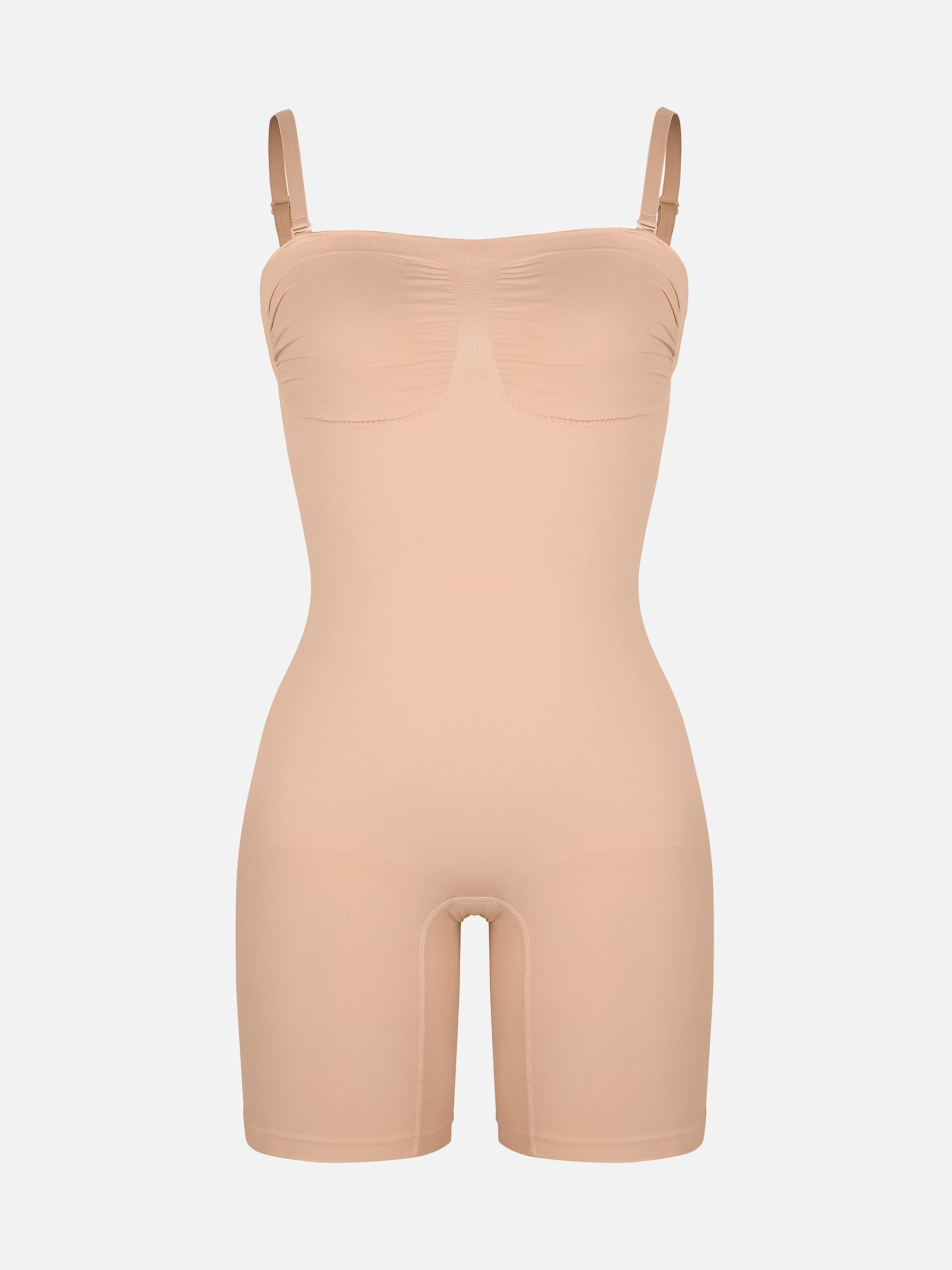 Shapevive Seamless Strapless Bodysuit with Removable Straps