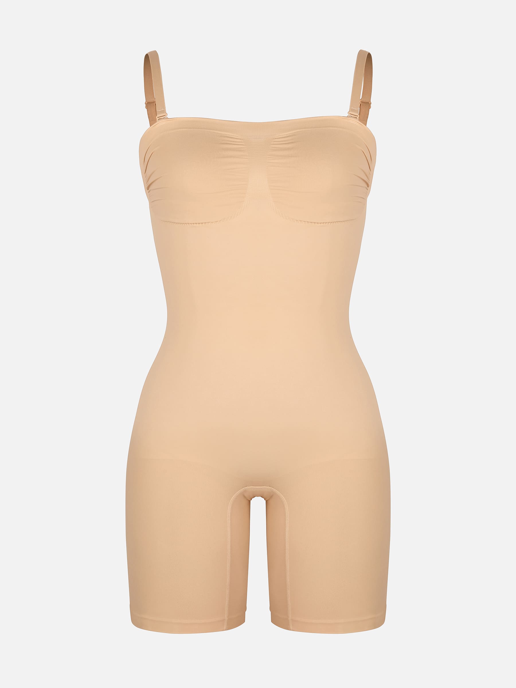 Shapevive Strapless Seamless Bodysuit with Removable Straps