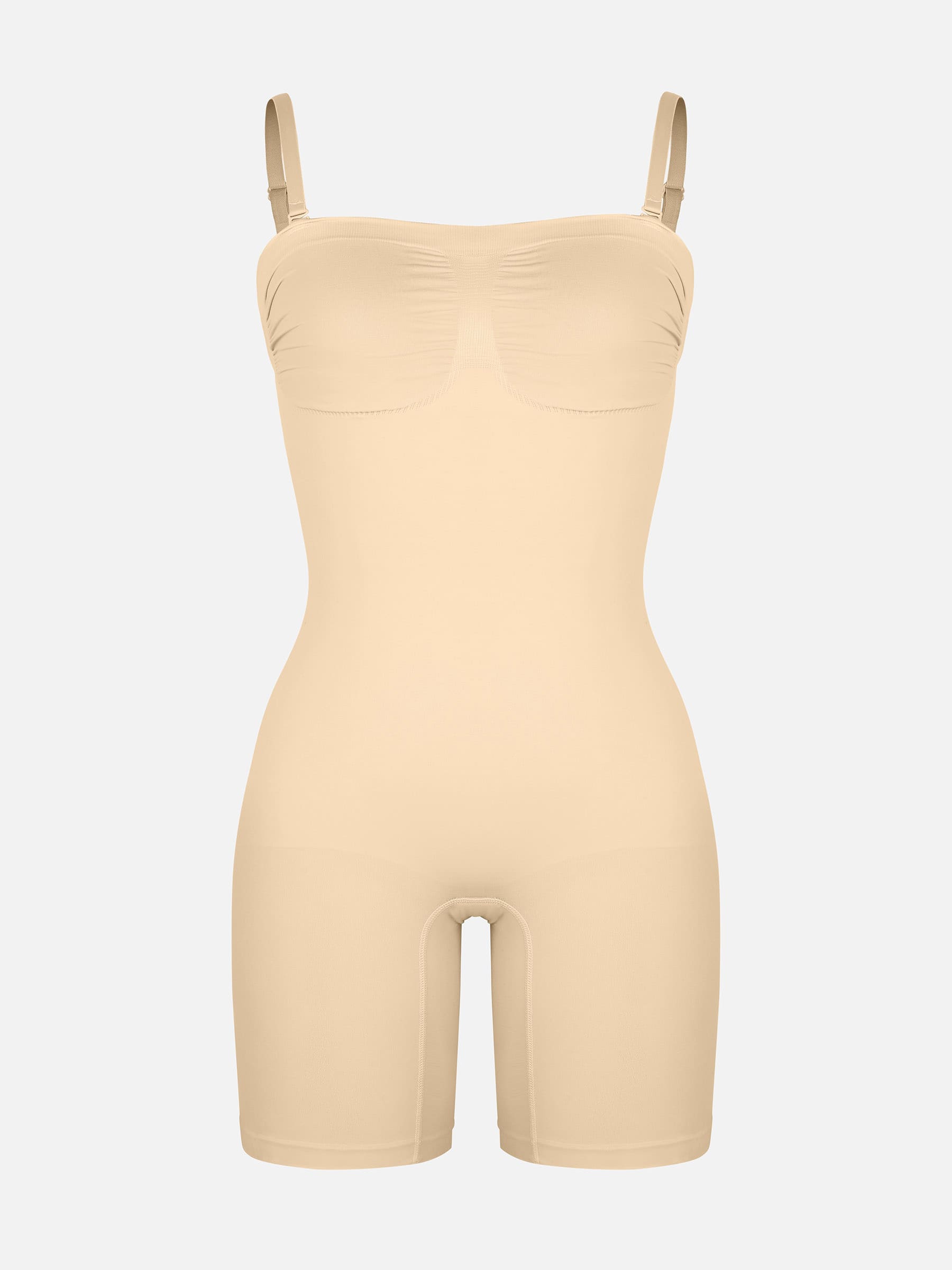 Shapevive Strapless Seamless Bodysuit with Removable Straps