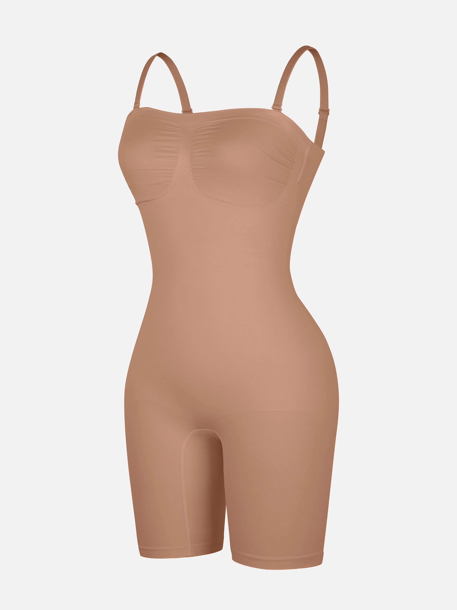 Shapevive Strapless Seamless Bodysuit with Removable Straps
