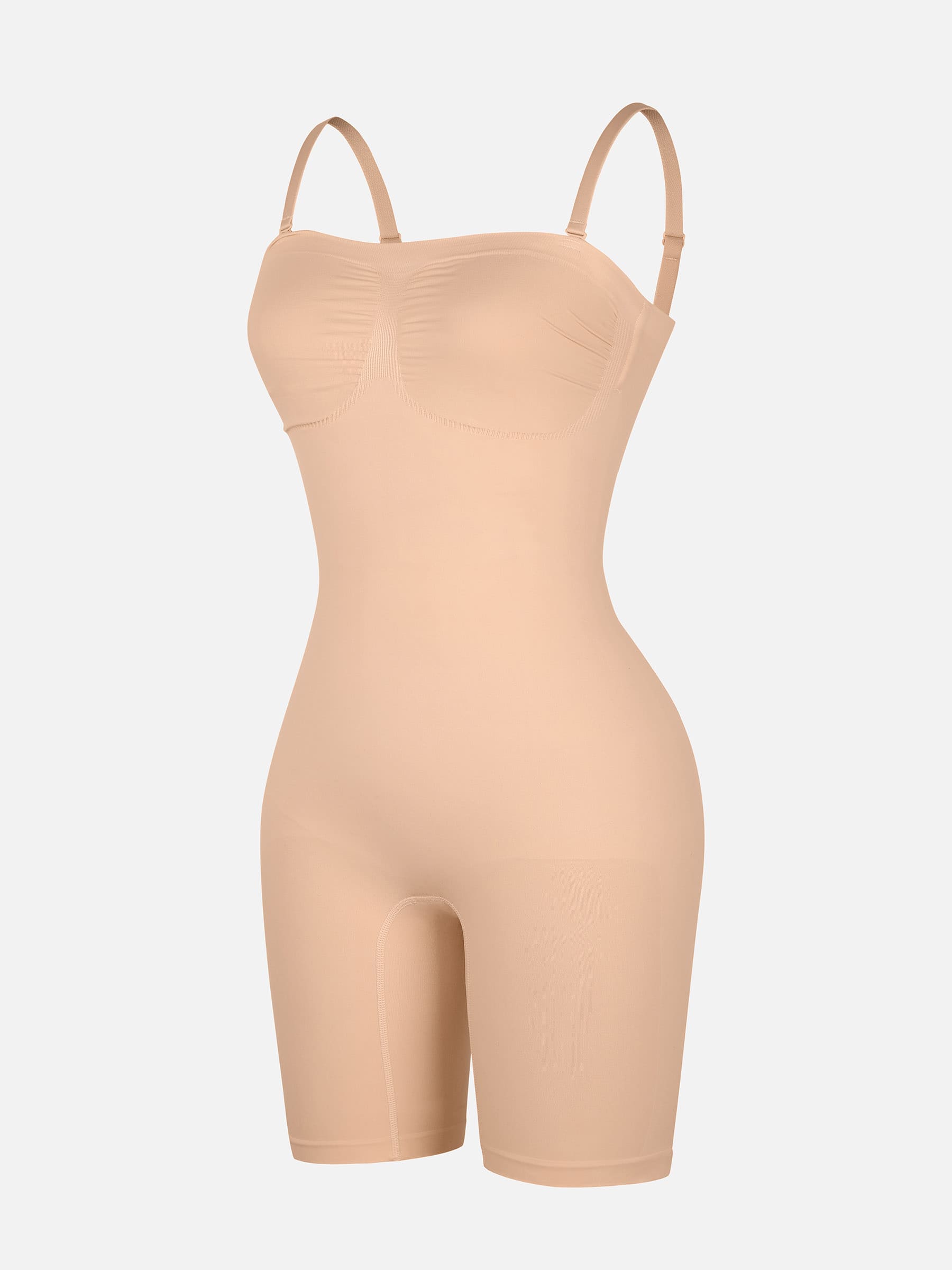 Shapevive Strapless Seamless Bodysuit with Removable Straps