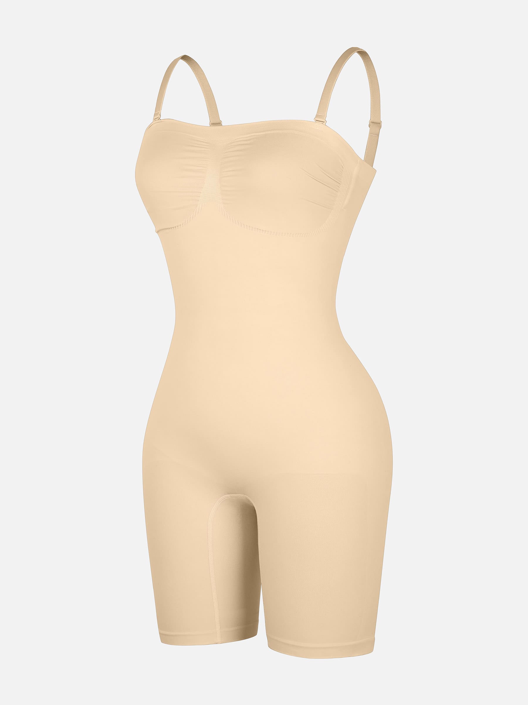 Shapevive Seamless Strapless Bodysuit with Removable Straps