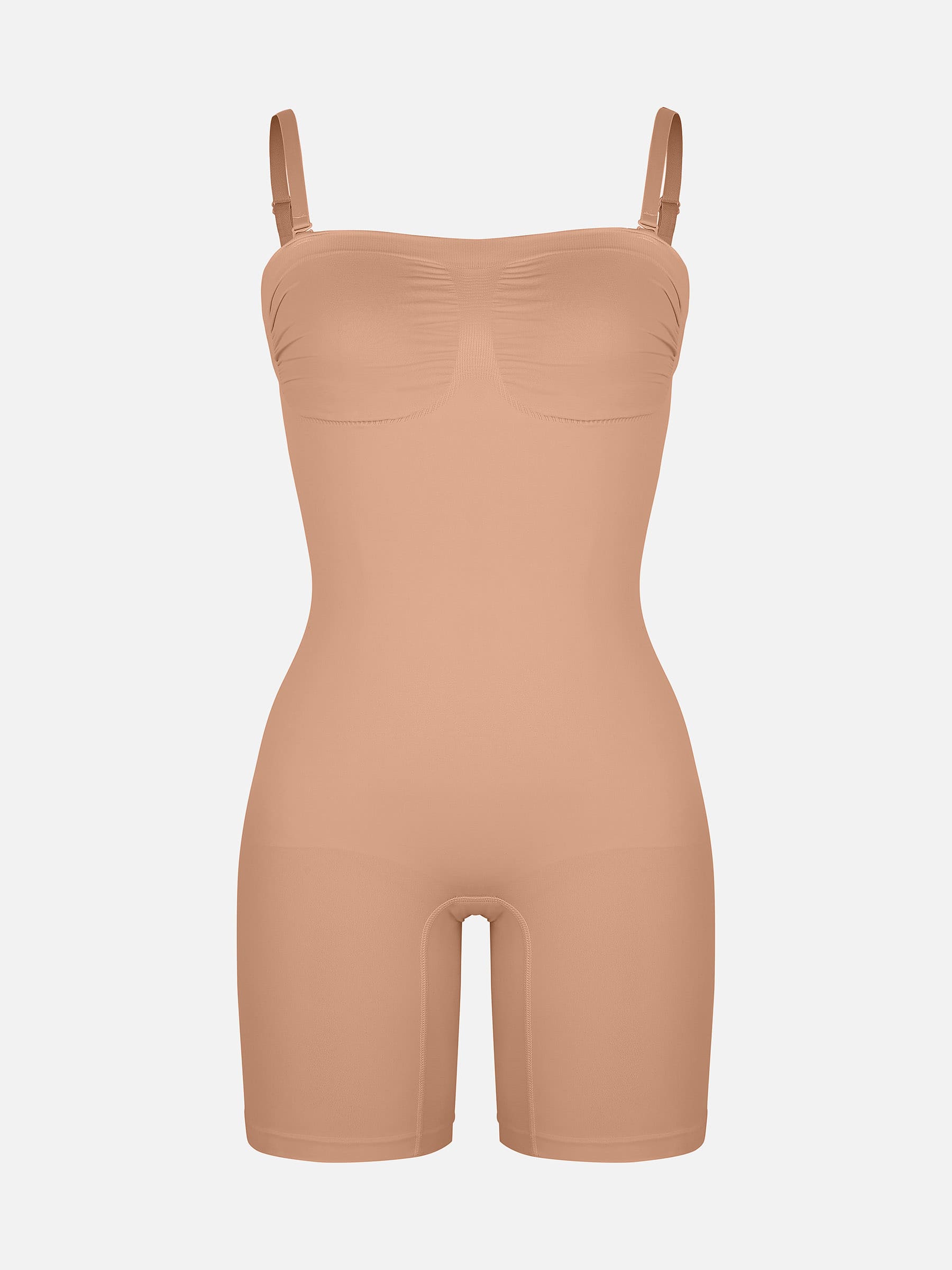 Shapevive Strapless Seamless Bodysuit with Removable Straps