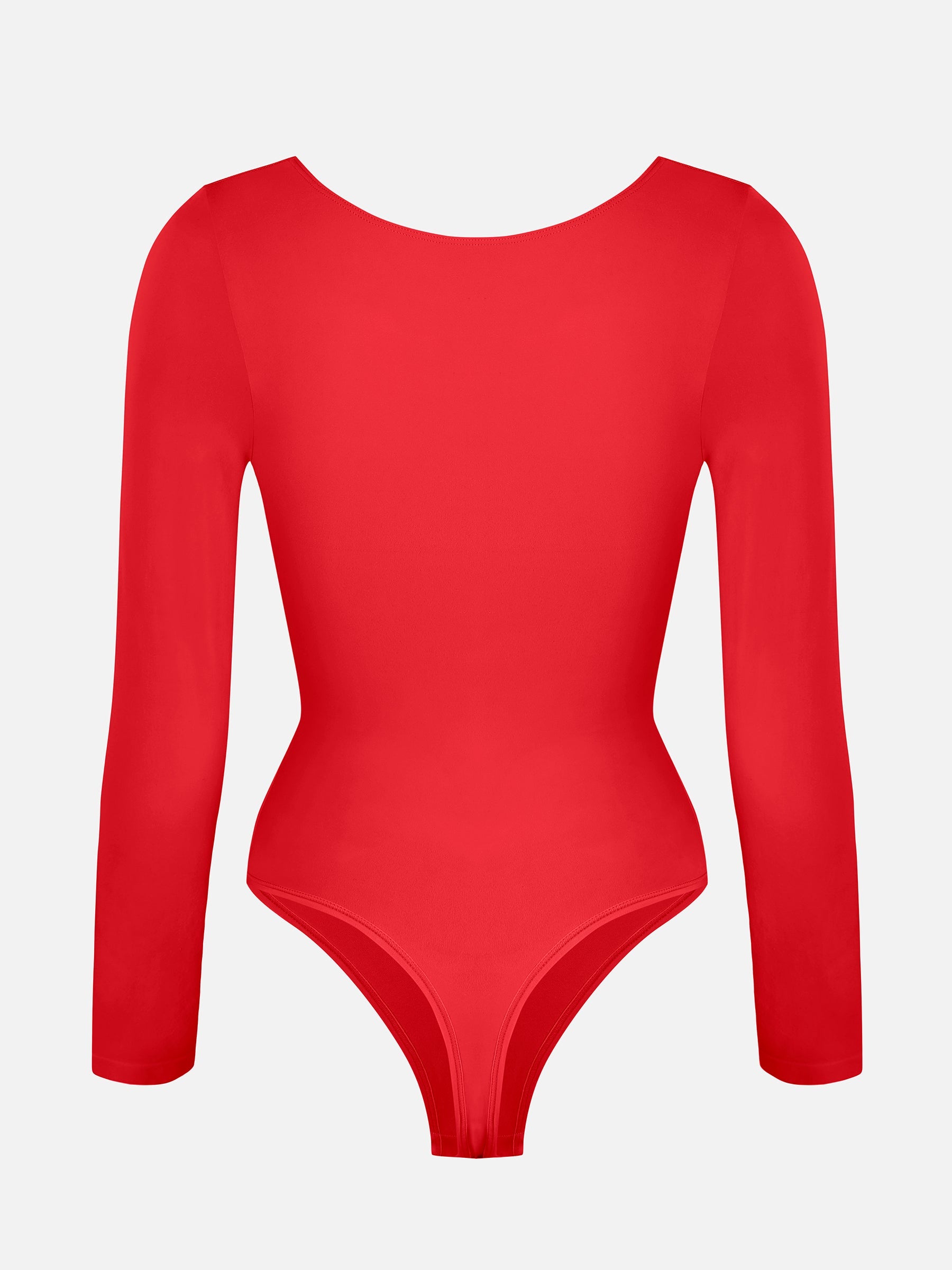Shapevive Seamless Long Sleeve Tummy Control Thong Bodysuit