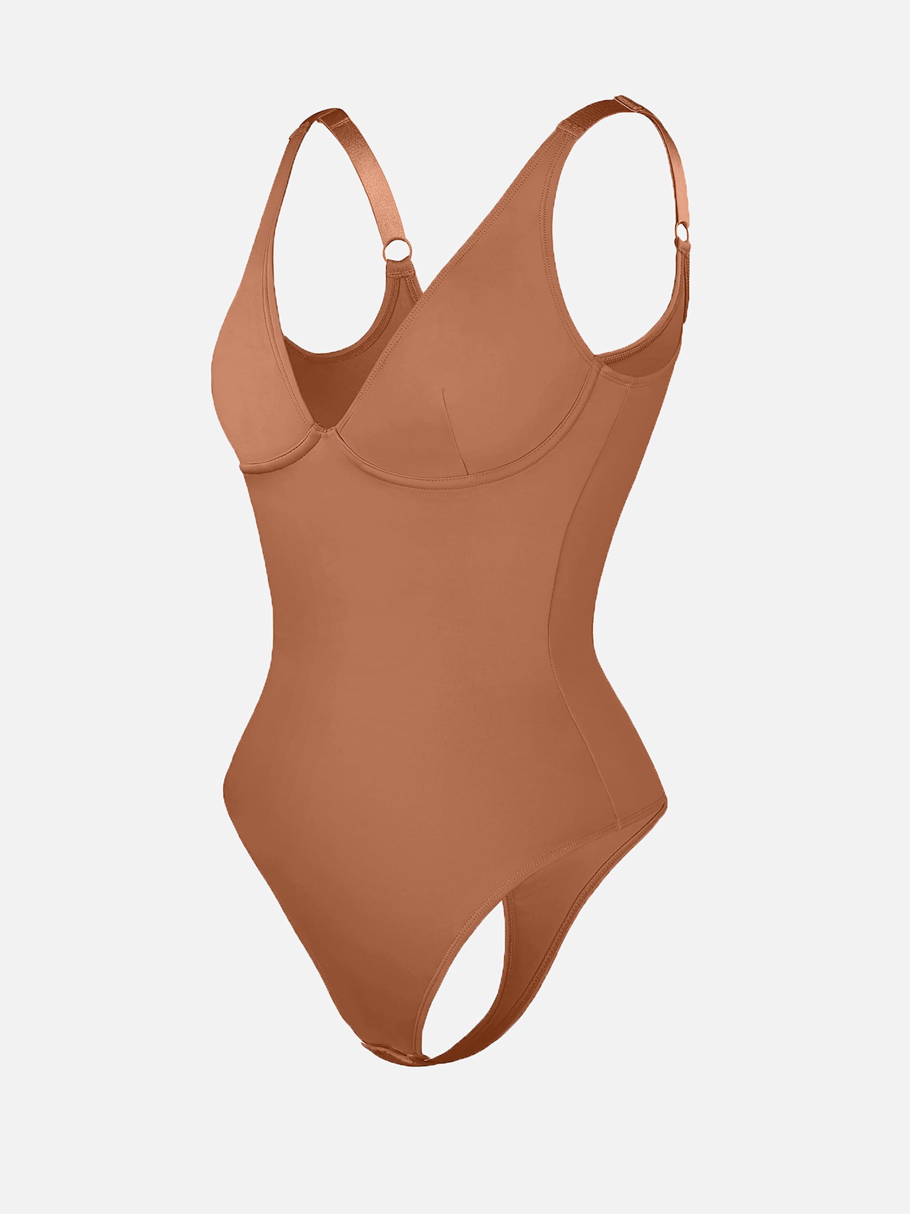 Shapevive Deep V Neck Tummy Control Shapewear Bodysuit