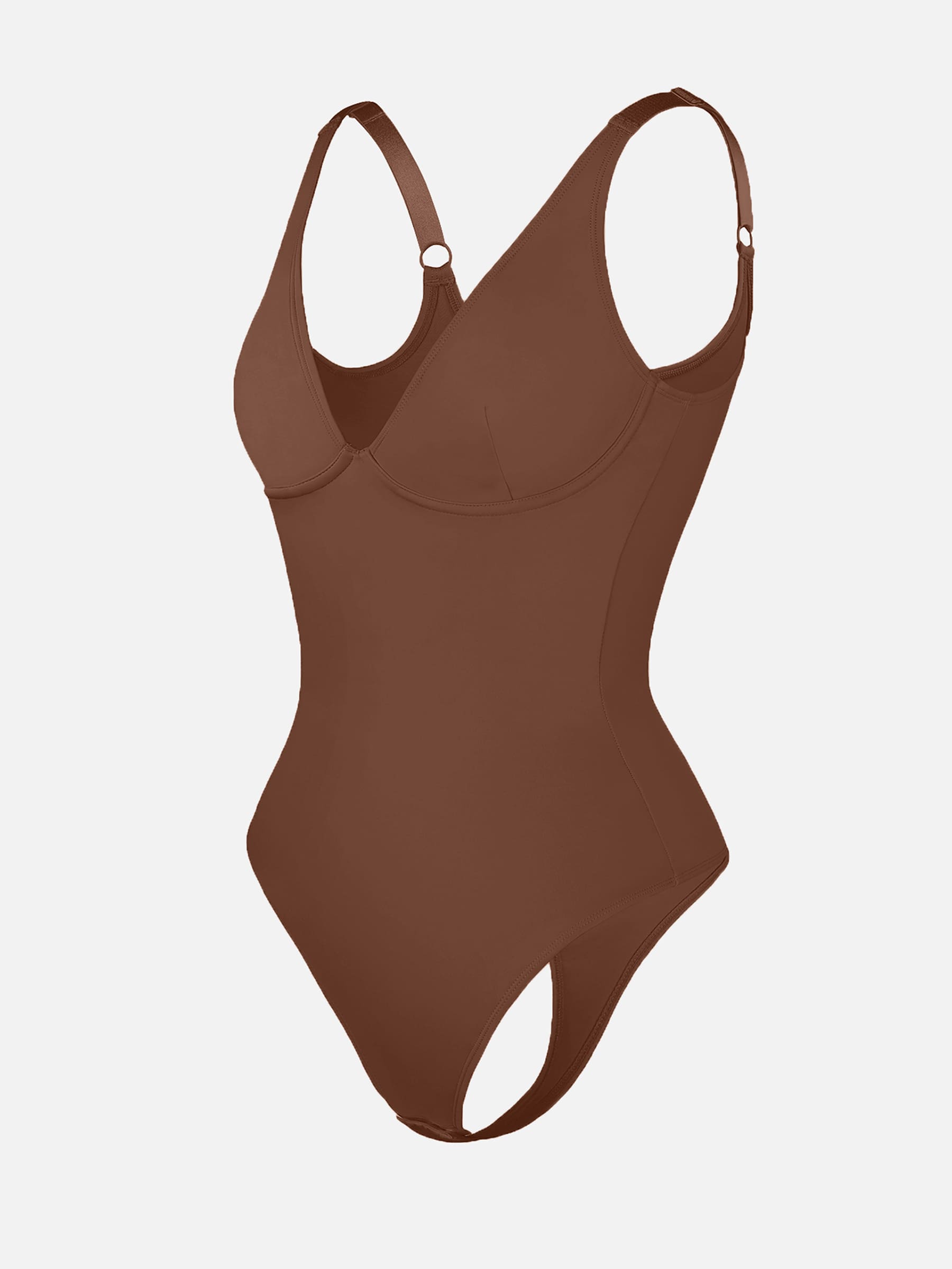 Shapevive Deep V Neck Tummy Control Shapewear Bodysuit
