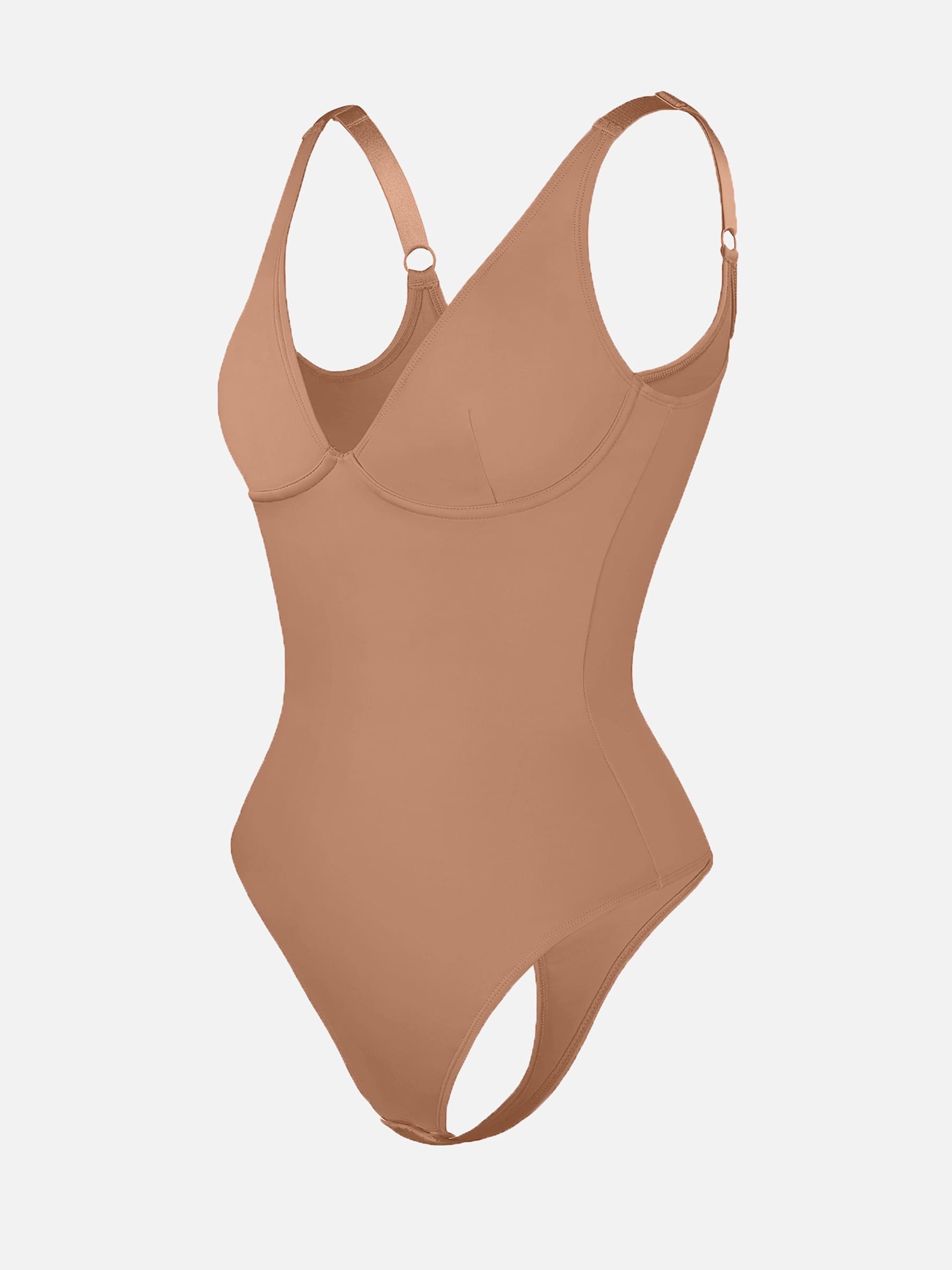 Shapevive Deep V Neck Tummy Control Shapewear Bodysuit