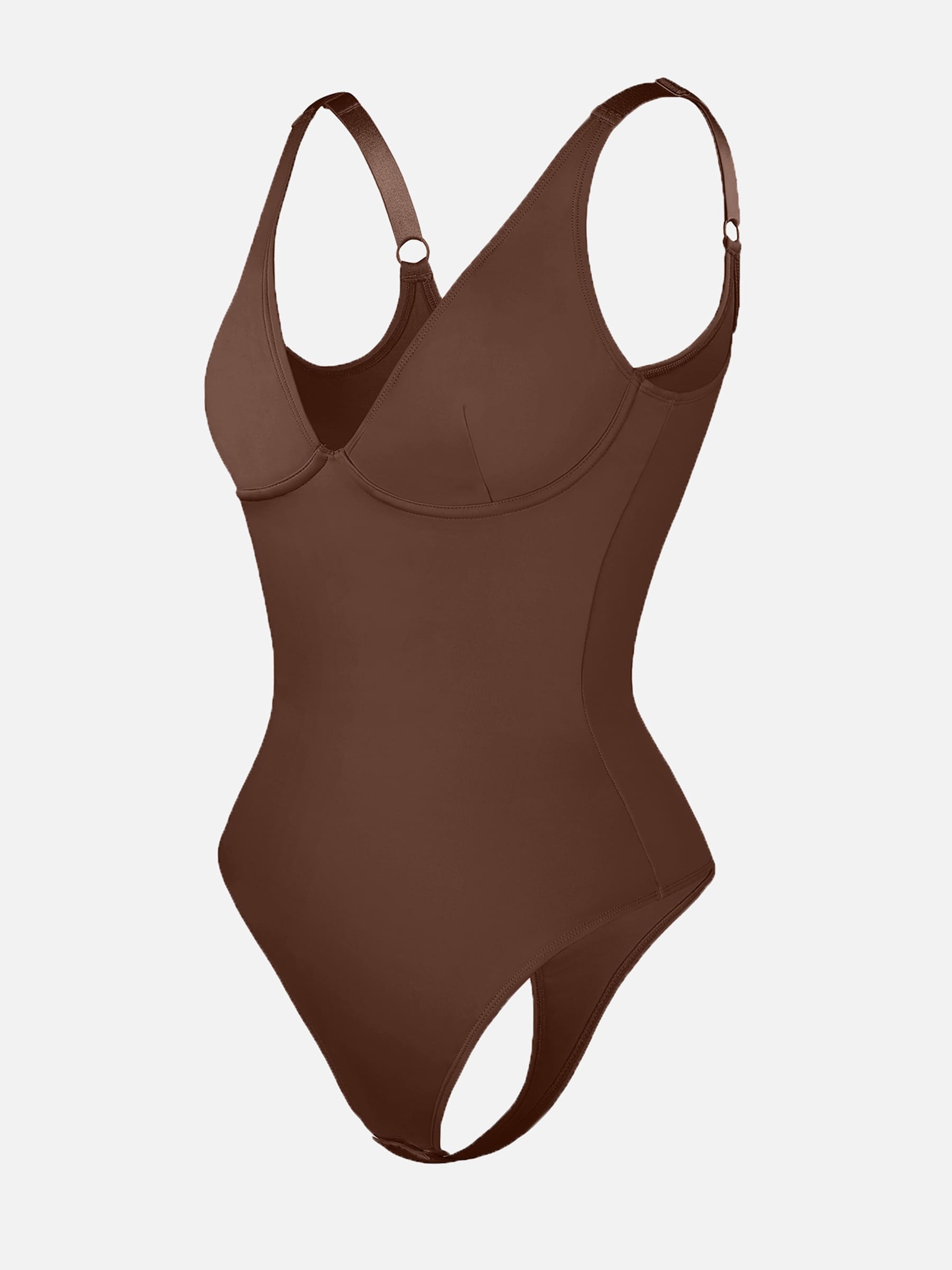 Shapevive Deep V Neck Tummy Control Shapewear Bodysuit
