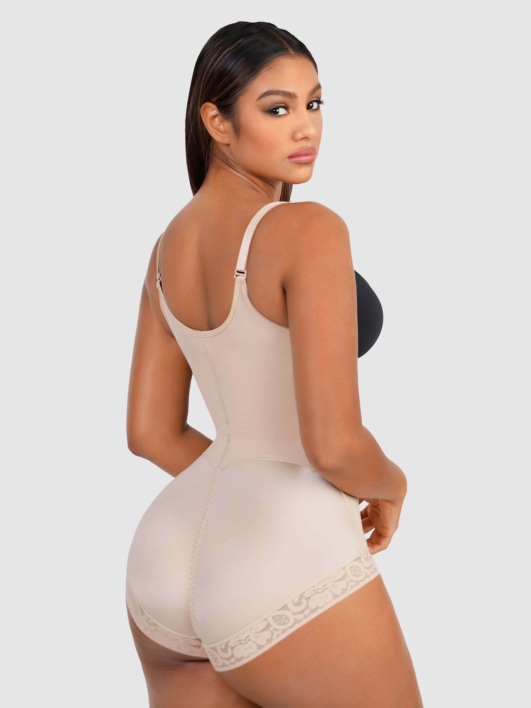 Shapevive Adjustable U-Plunge Front Zipper Shapewear