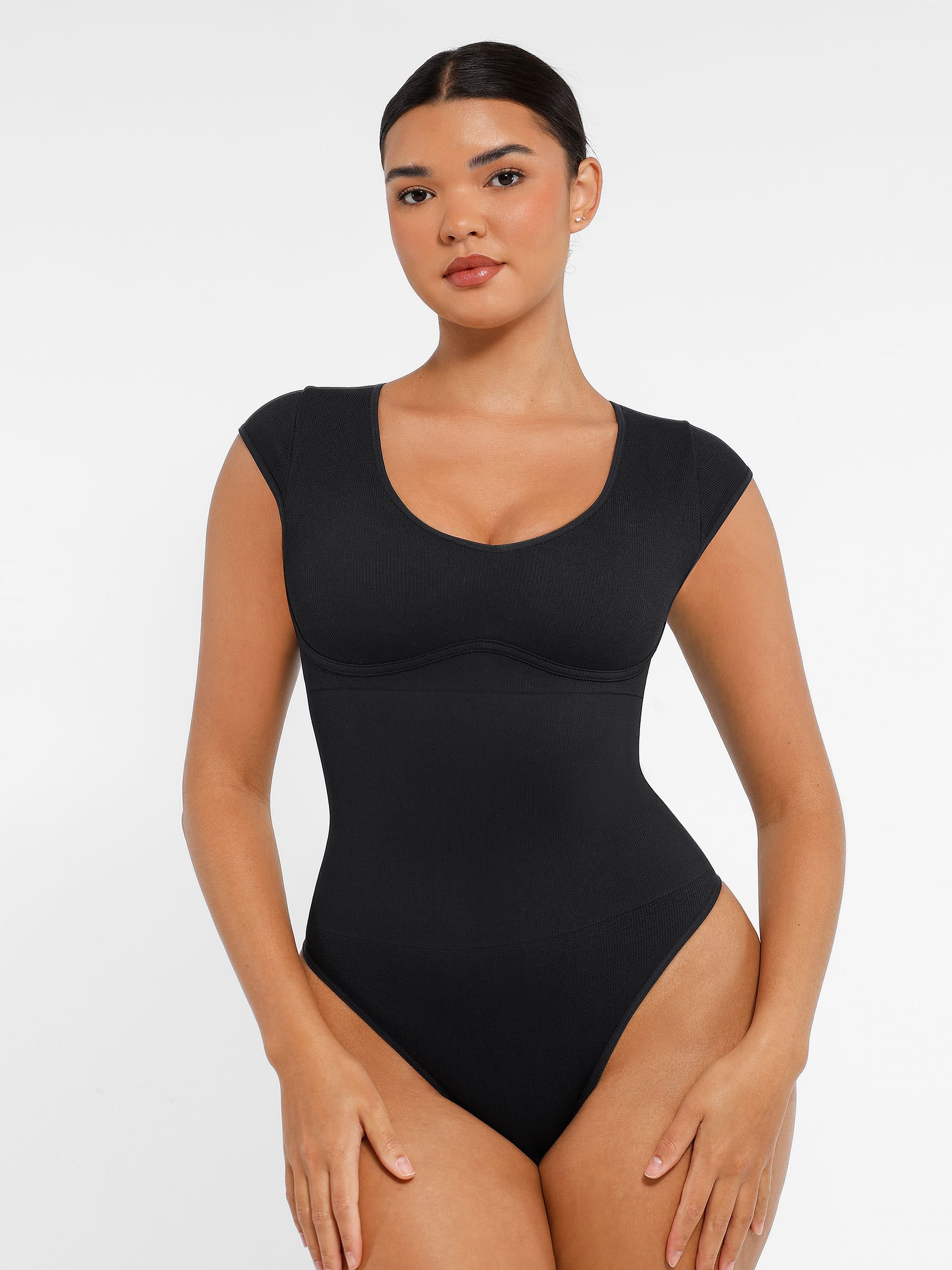 Shapevive Bodysuit Tummy Control Shapewear Body Shaper Jumpsuit Top Going Out Shirt