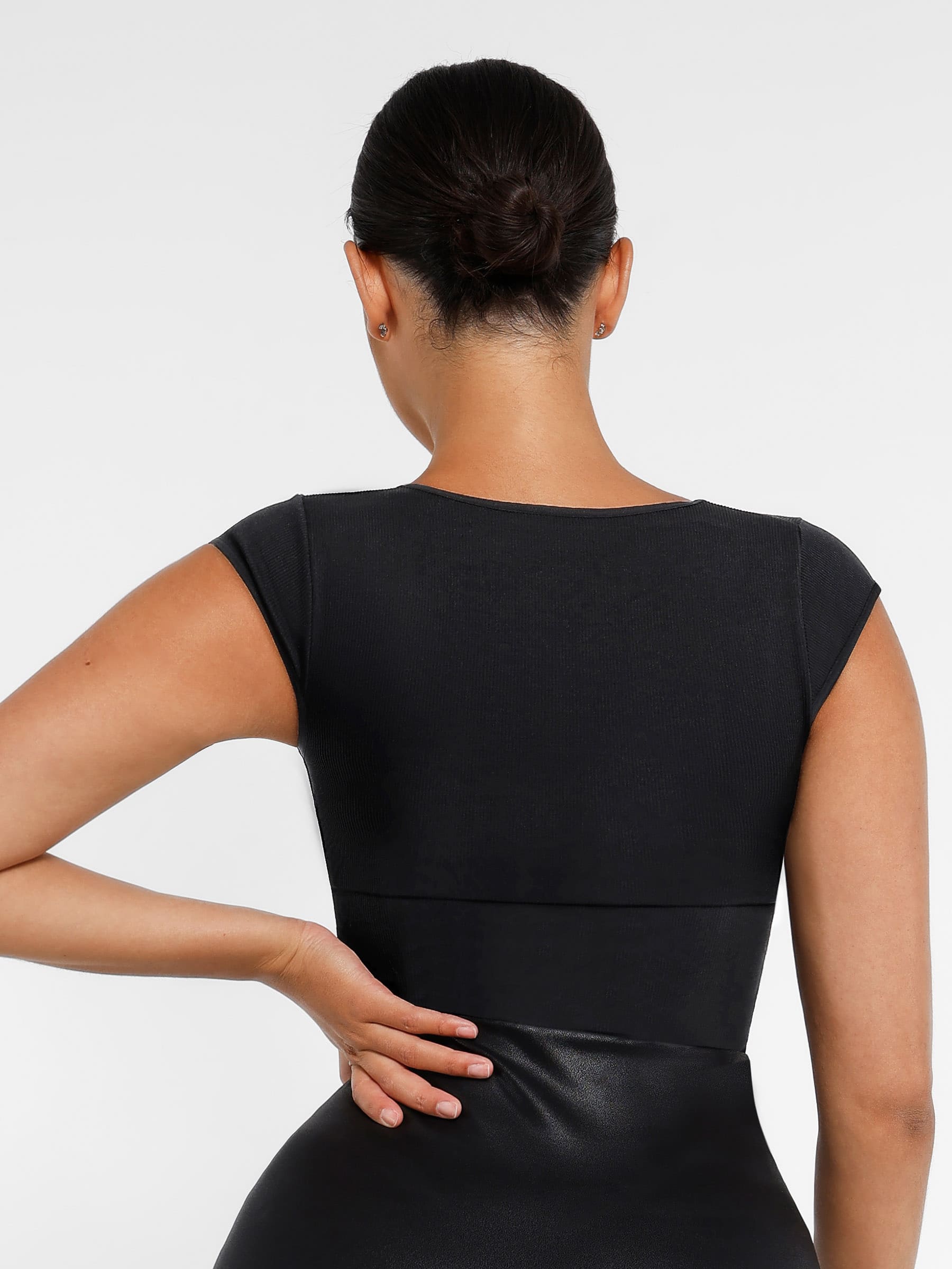 Shapevive Bodysuit Tummy Control Shapewear Body Shaper Jumpsuit Top Going Out Shirt