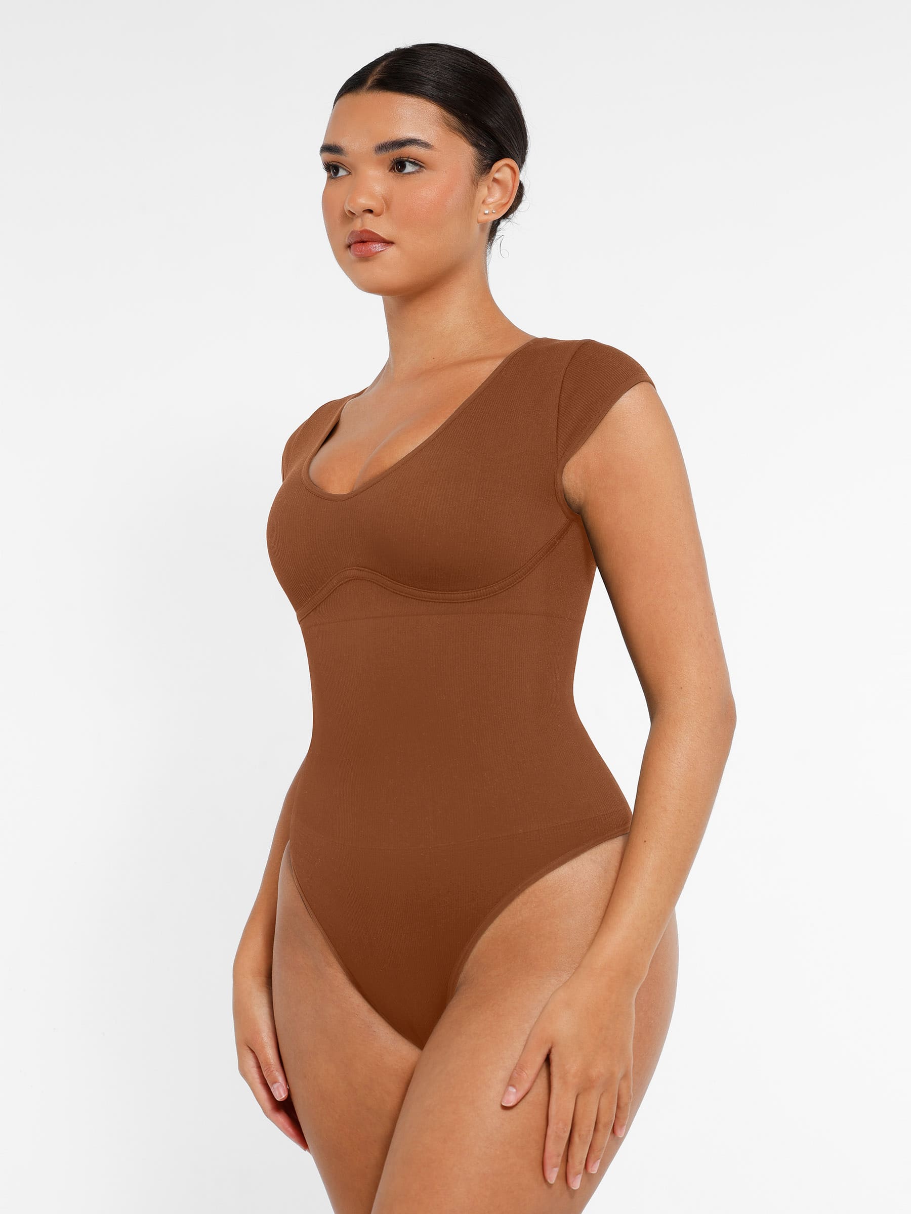 Shapevive Bodysuit Tummy Control Shapewear Body Shaper Jumpsuit Top Going Out Shirt