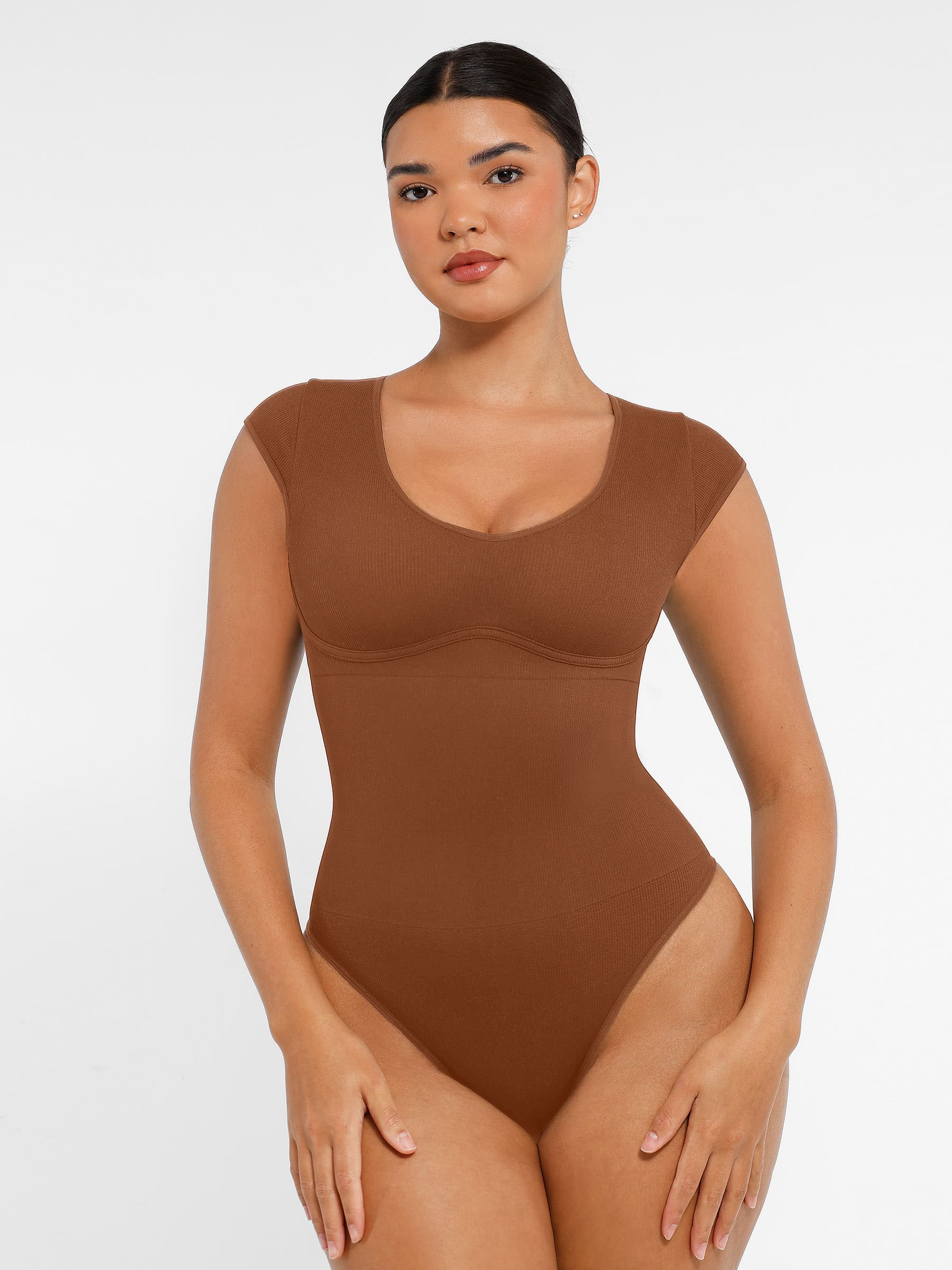 Shapevive Bodysuit Tummy Control Shapewear Body Shaper Jumpsuit Top Going Out Shirt
