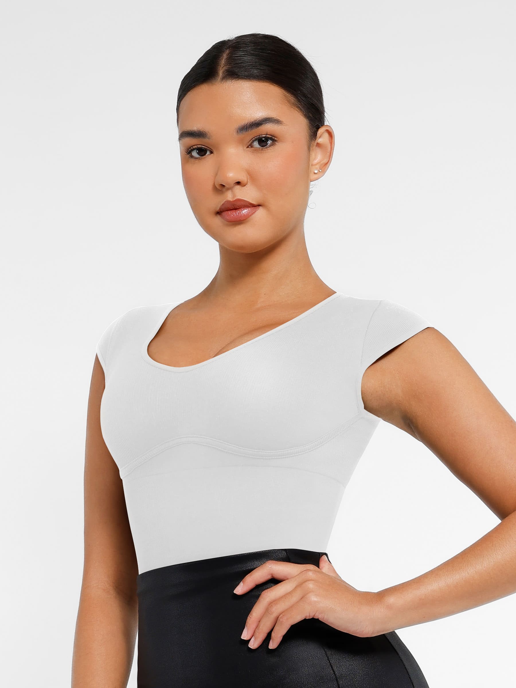 Shapevive Bodysuit Tummy Control Shapewear Body Shaper Jumpsuit Top Going Out Shirt