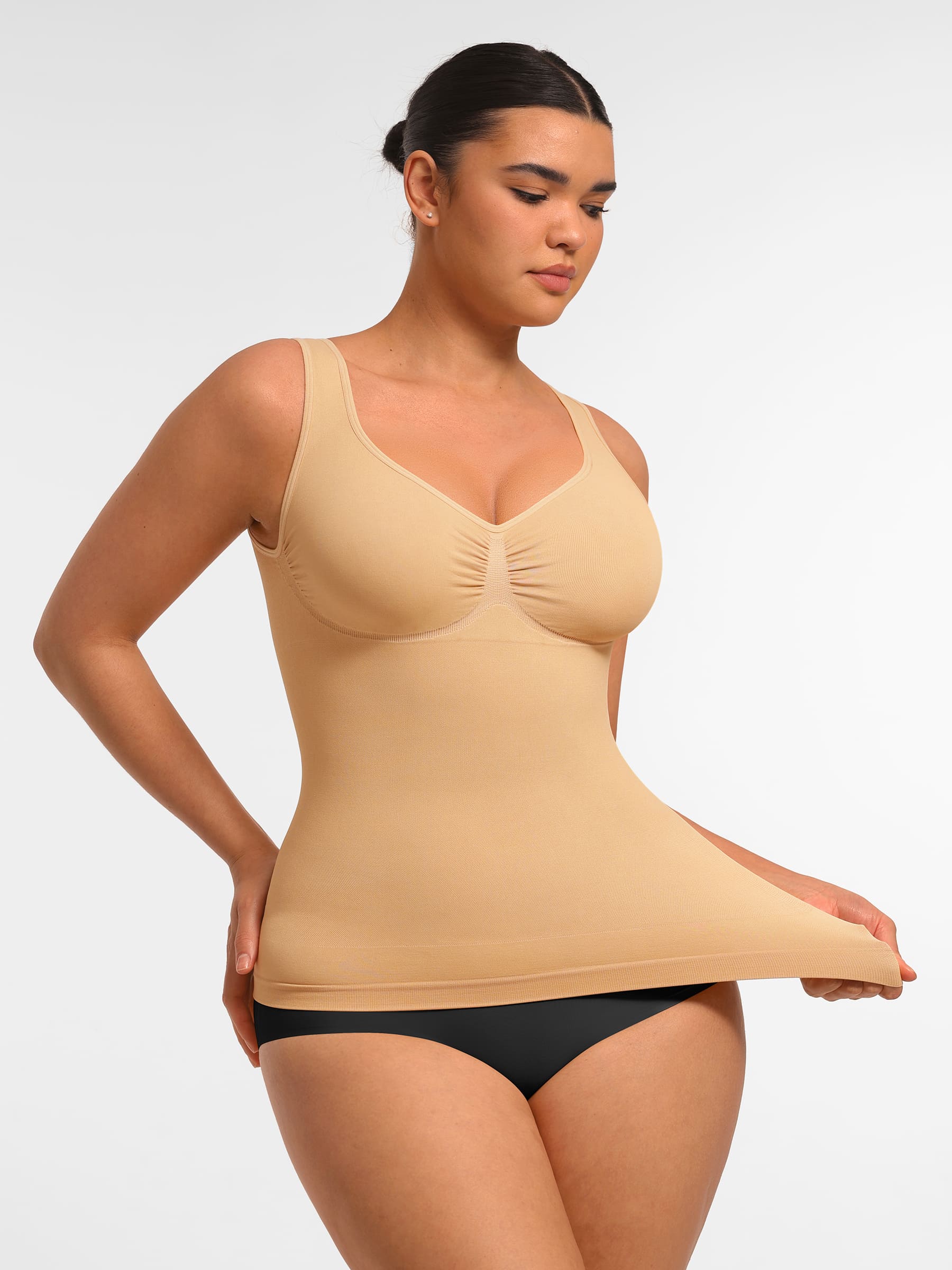 Shapevive Bust Support Waist and Abdomen Control Shape Wide Straps Tank Top