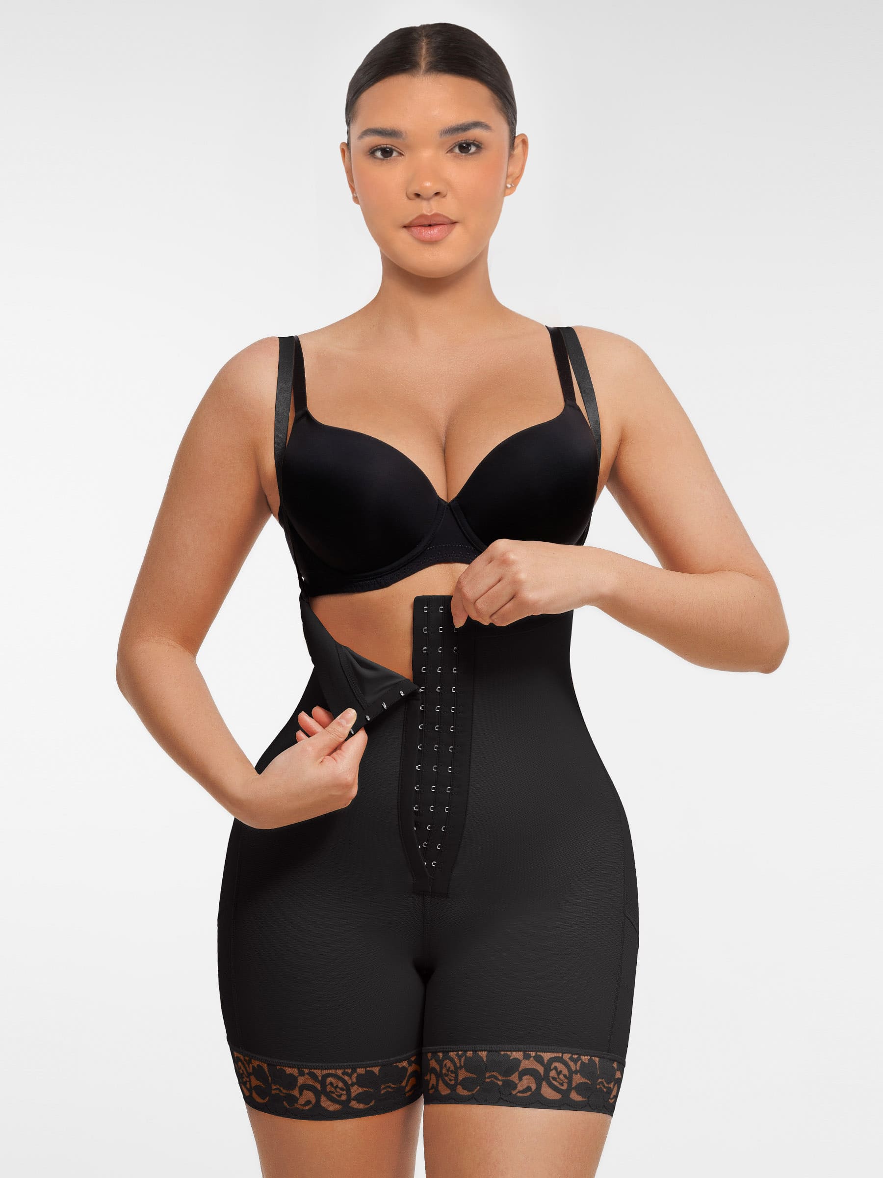 Shapevive Butt Lifting Body Shaper with Zip Crotch Smooth Tummy Control