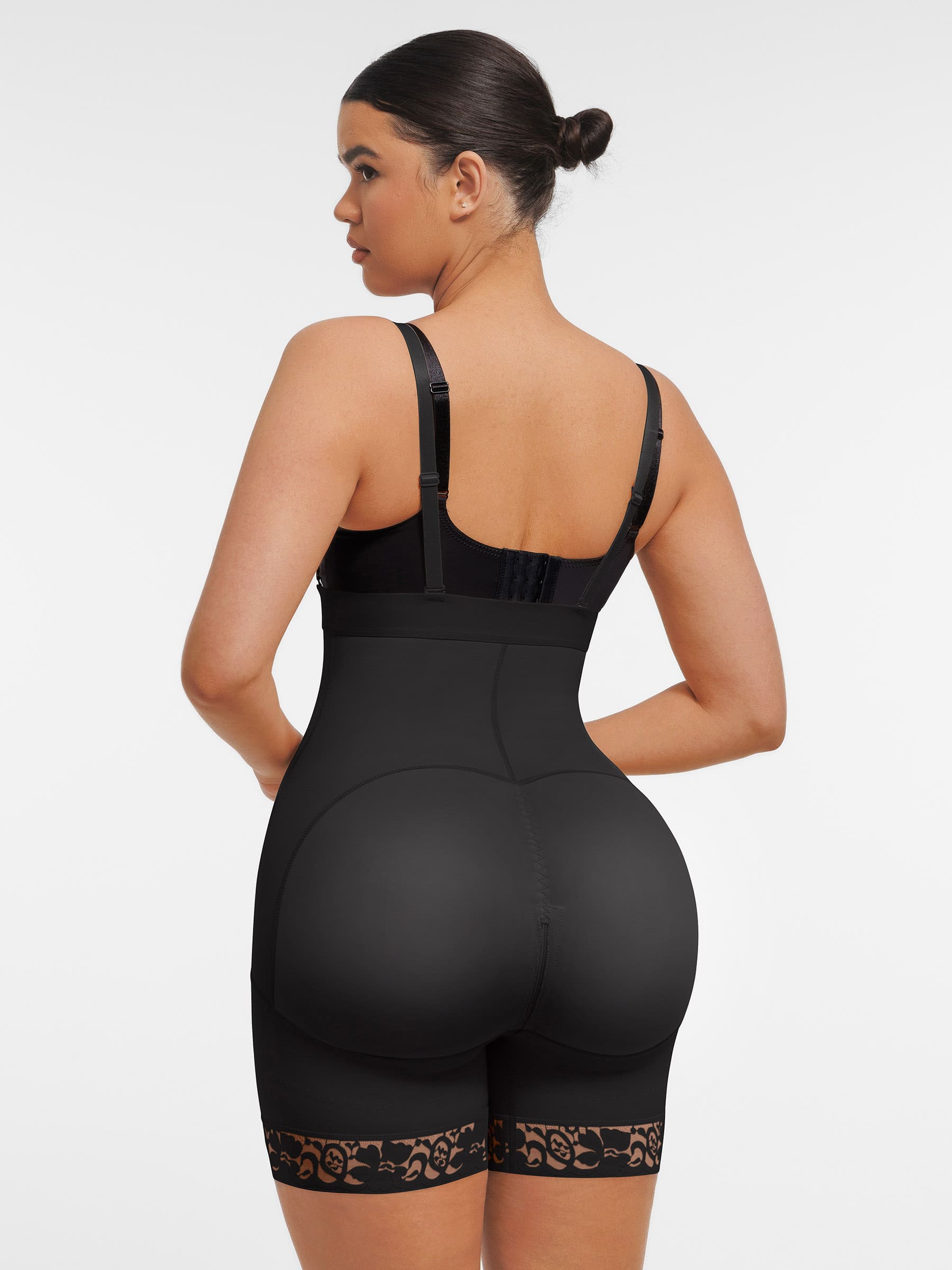 Shapevive Butt Lifting Body Shaper with Zip Crotch Smooth Tummy Control