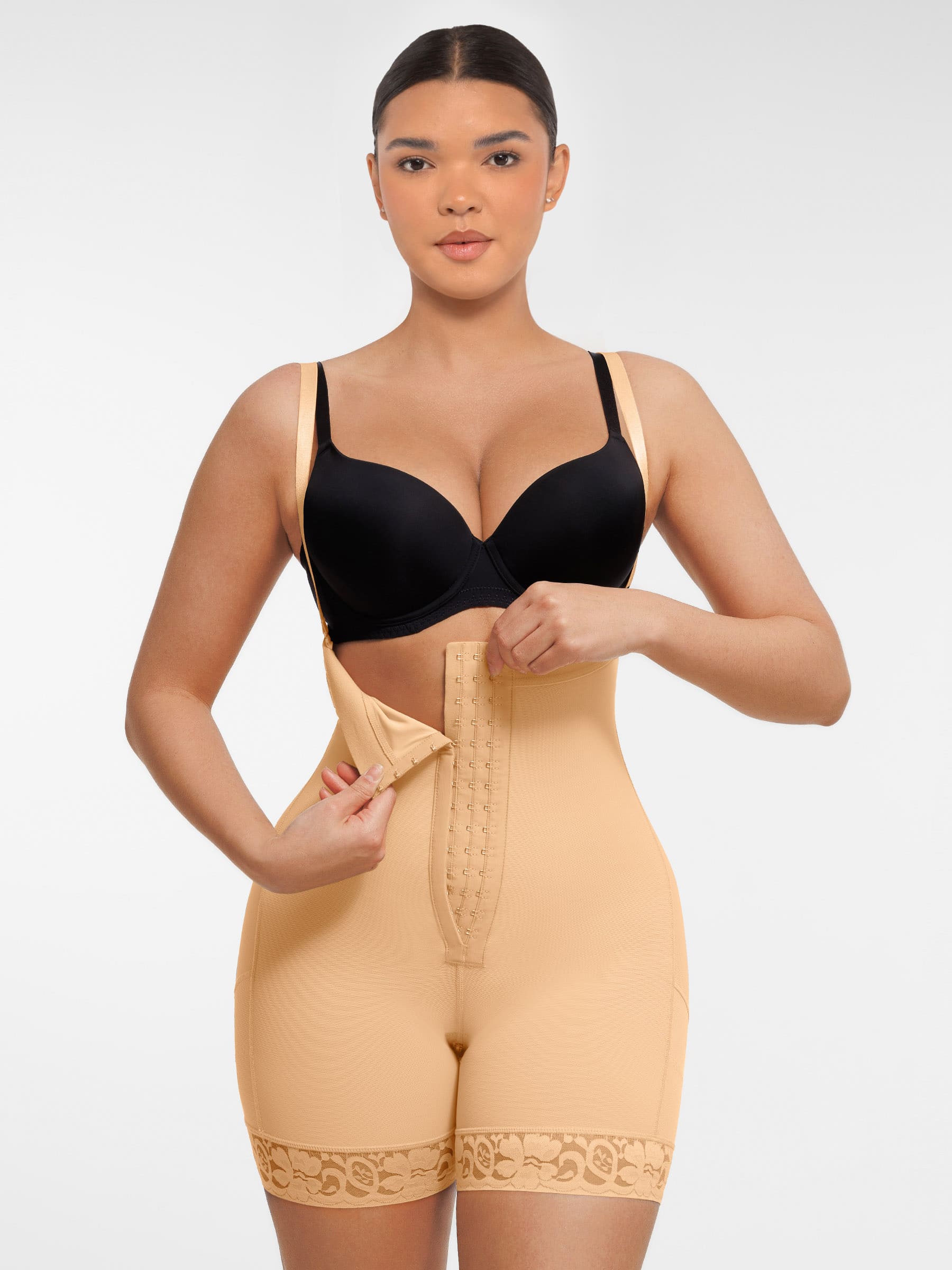 Shapevive Butt Lifting Body Shaper with Zip Crotch Smooth Tummy Control