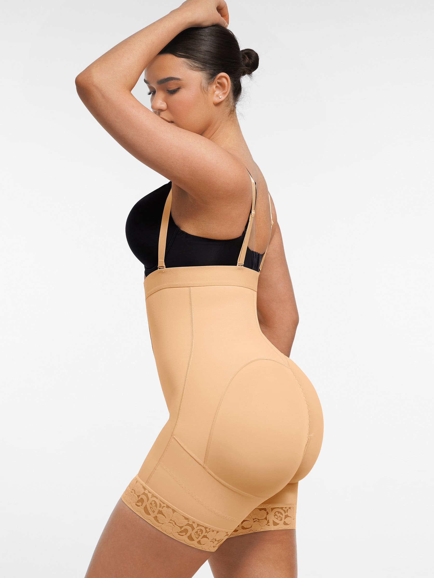 Shapevive Butt Lifting Body Shaper with Zip Crotch Smooth Tummy Control