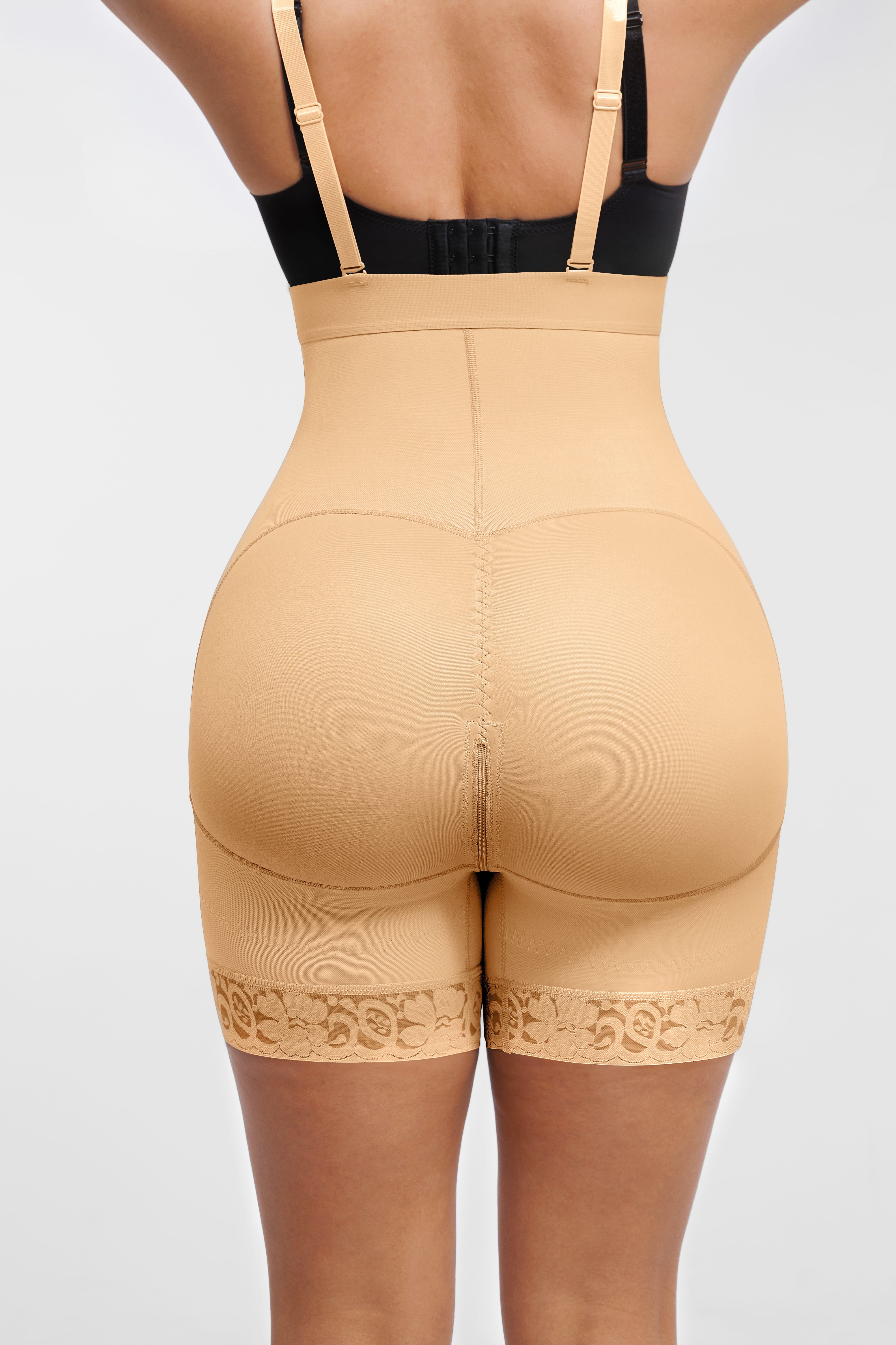 Shapevive Butt Lifting Body Shaper with Zip Crotch Smooth Tummy Control