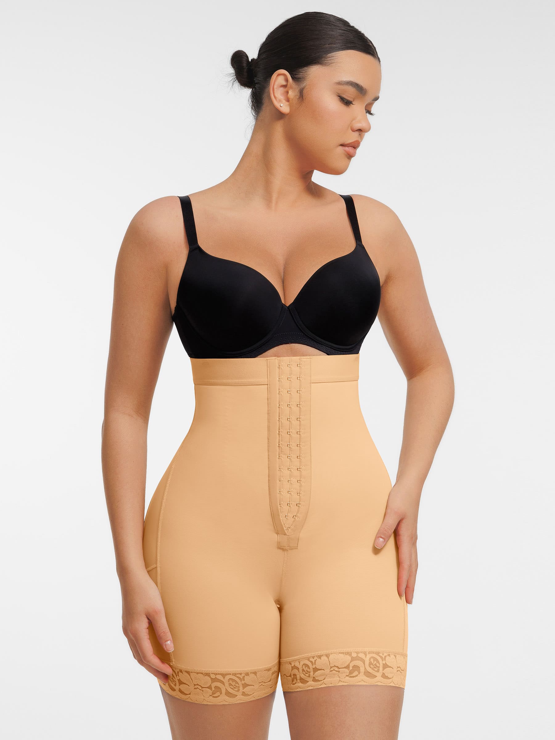 Shapevive Butt Lifting Body Shaper with Zip Crotch Smooth Tummy Control