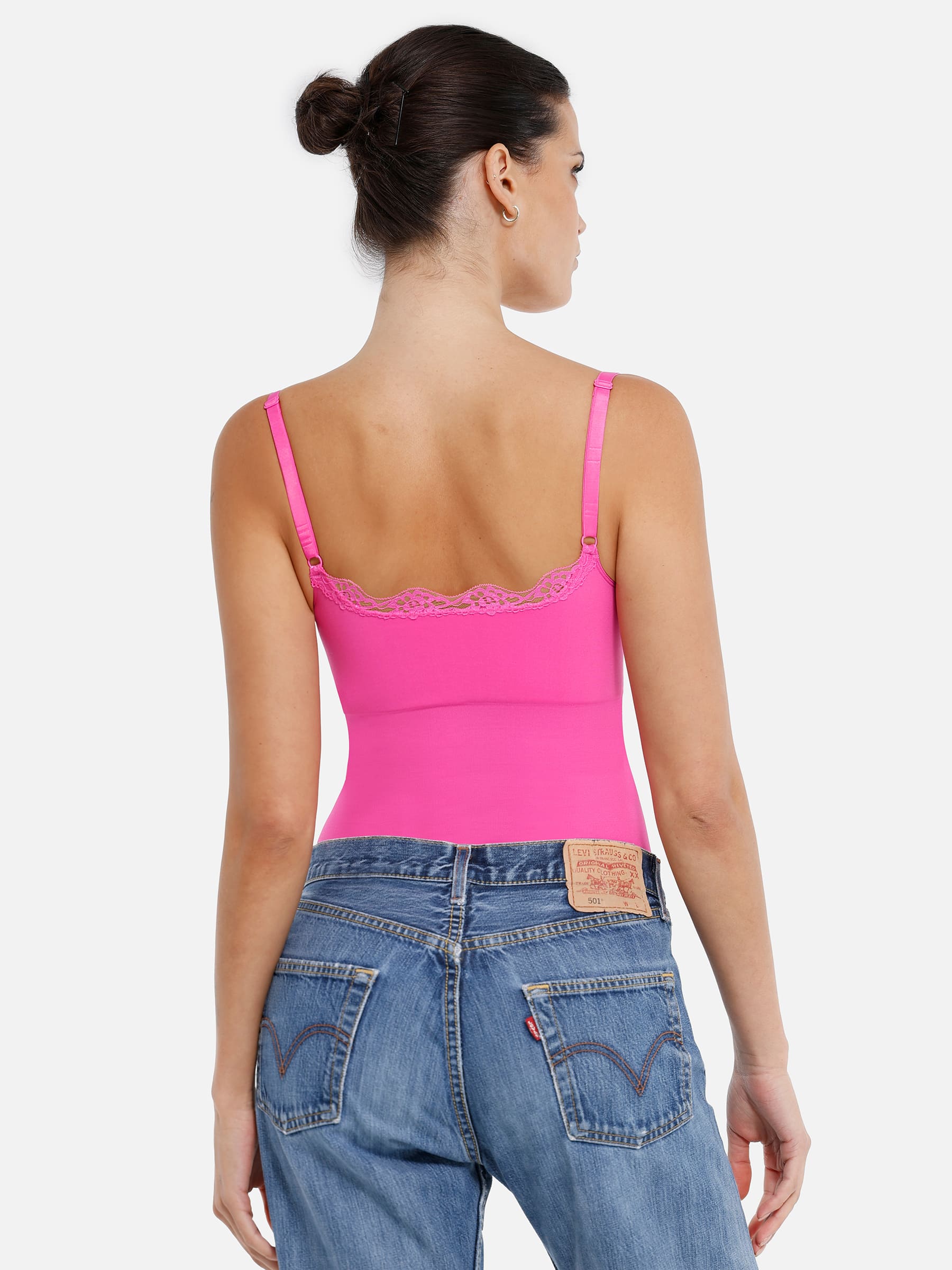 Shapevive Lace Tight-Fit Seamless Thong Shapewear Bodysuit
