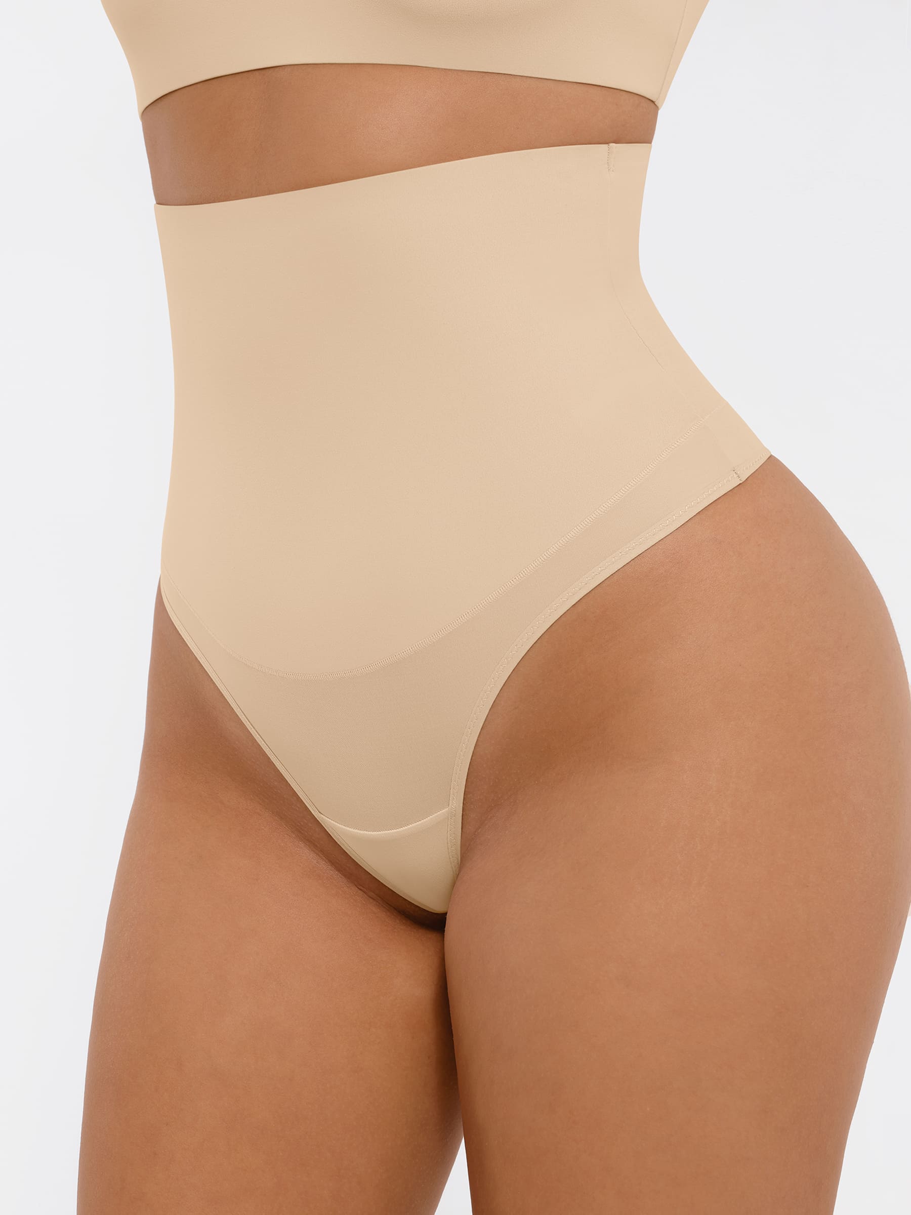 Shapevive Mid-Waisted Thong Tummy Control Shaper Panties