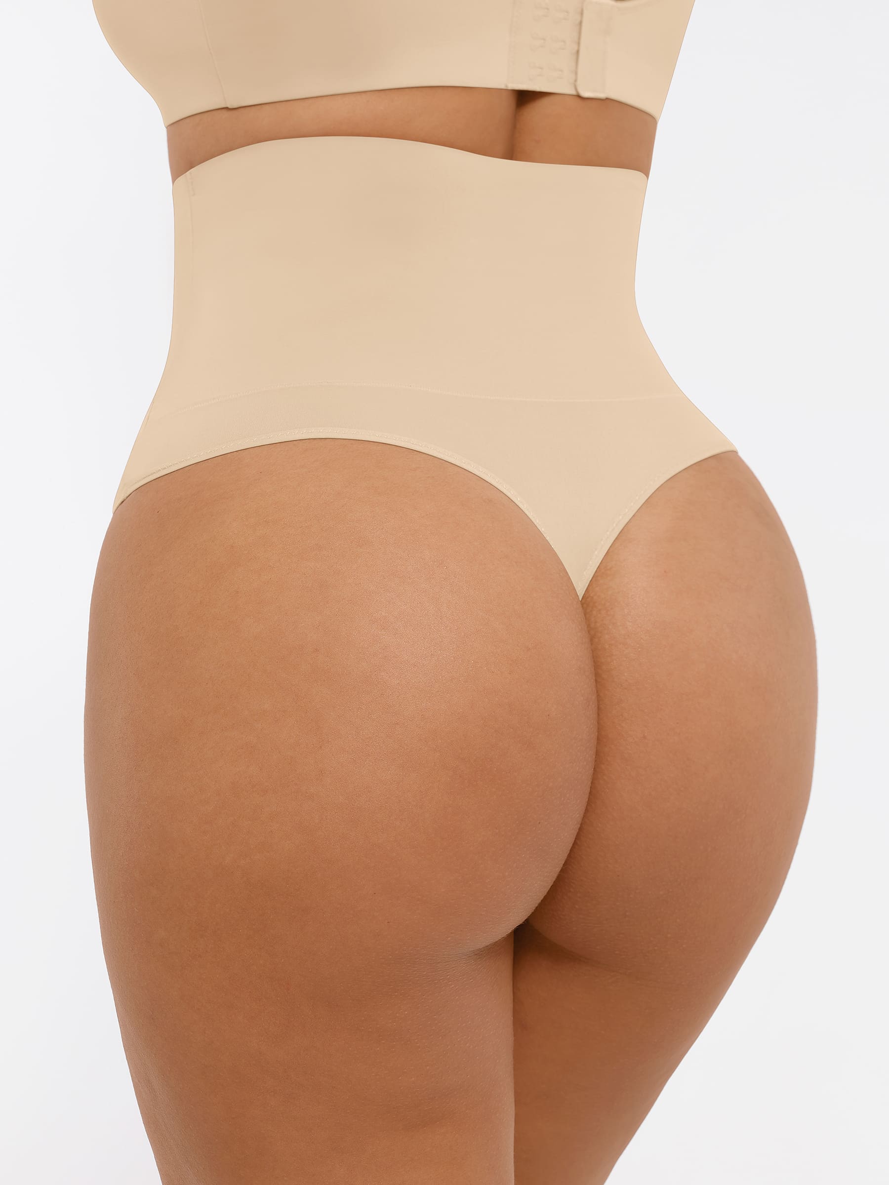 Shapevive Mid-Waisted Thong Tummy Control Shaper Panties