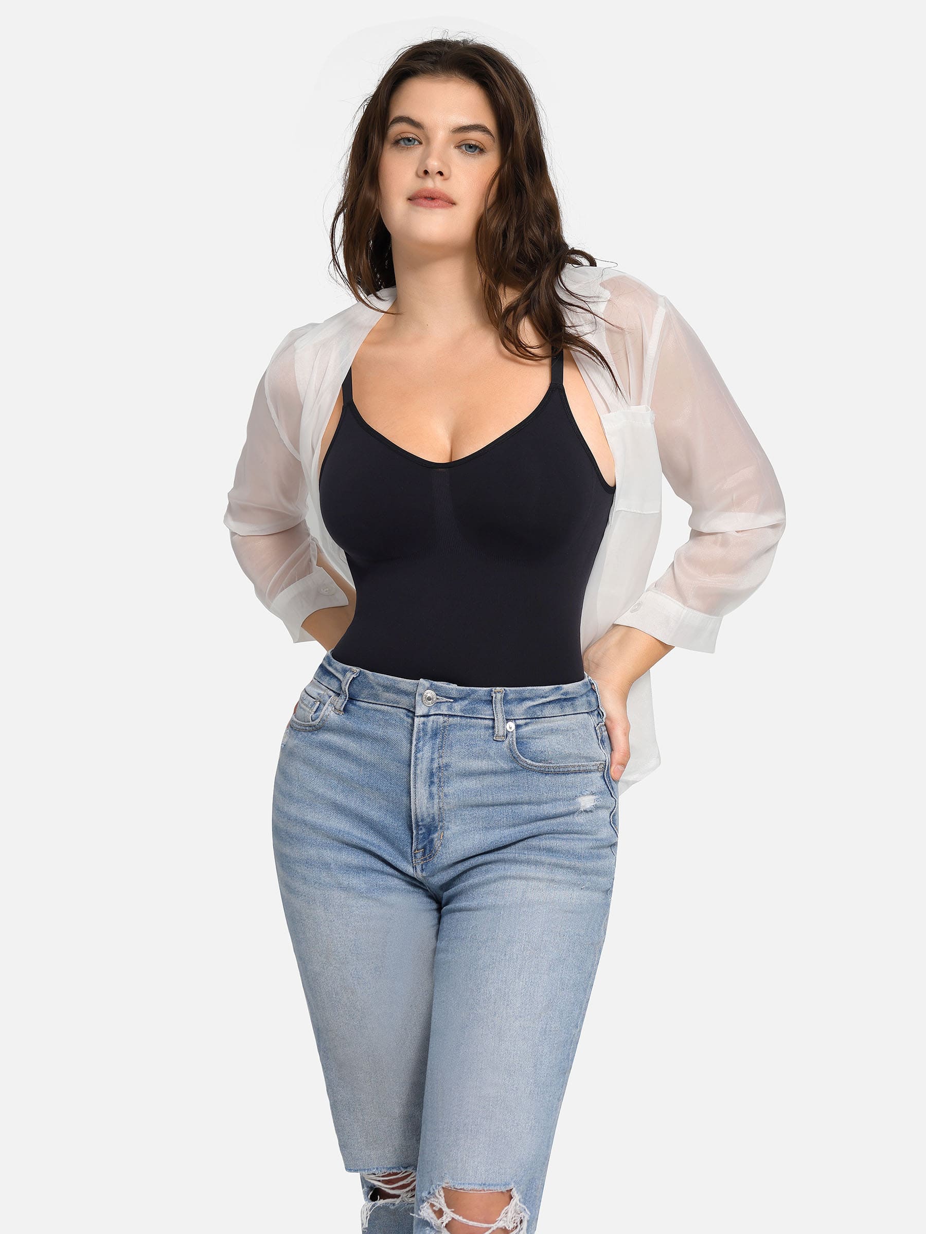 Shapevive Seamless Boyshort Sculpting Bodysuit