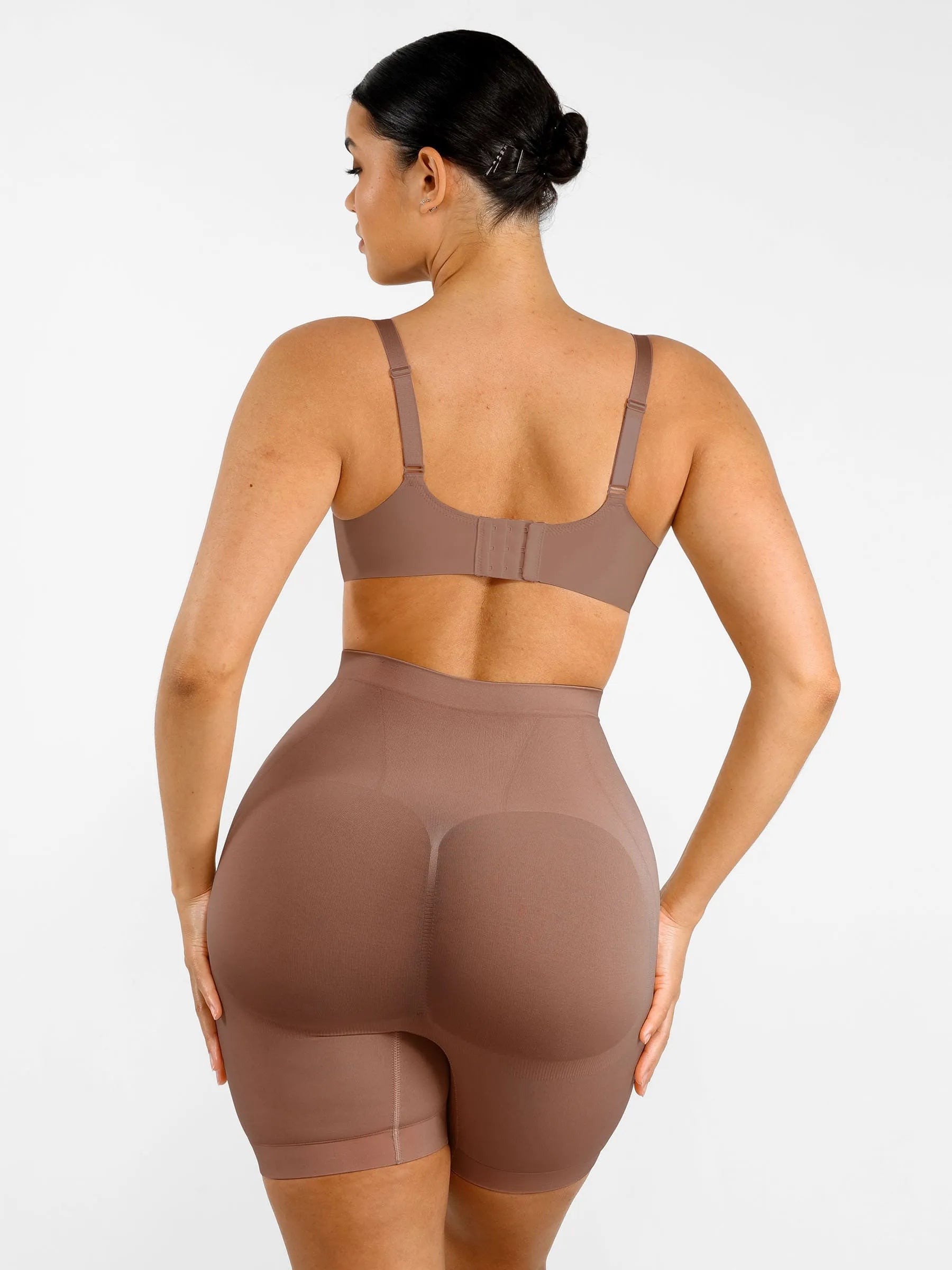 Shapevive Seamless Comfort Mid Waist Tummy Control Panties Shaping Shorts