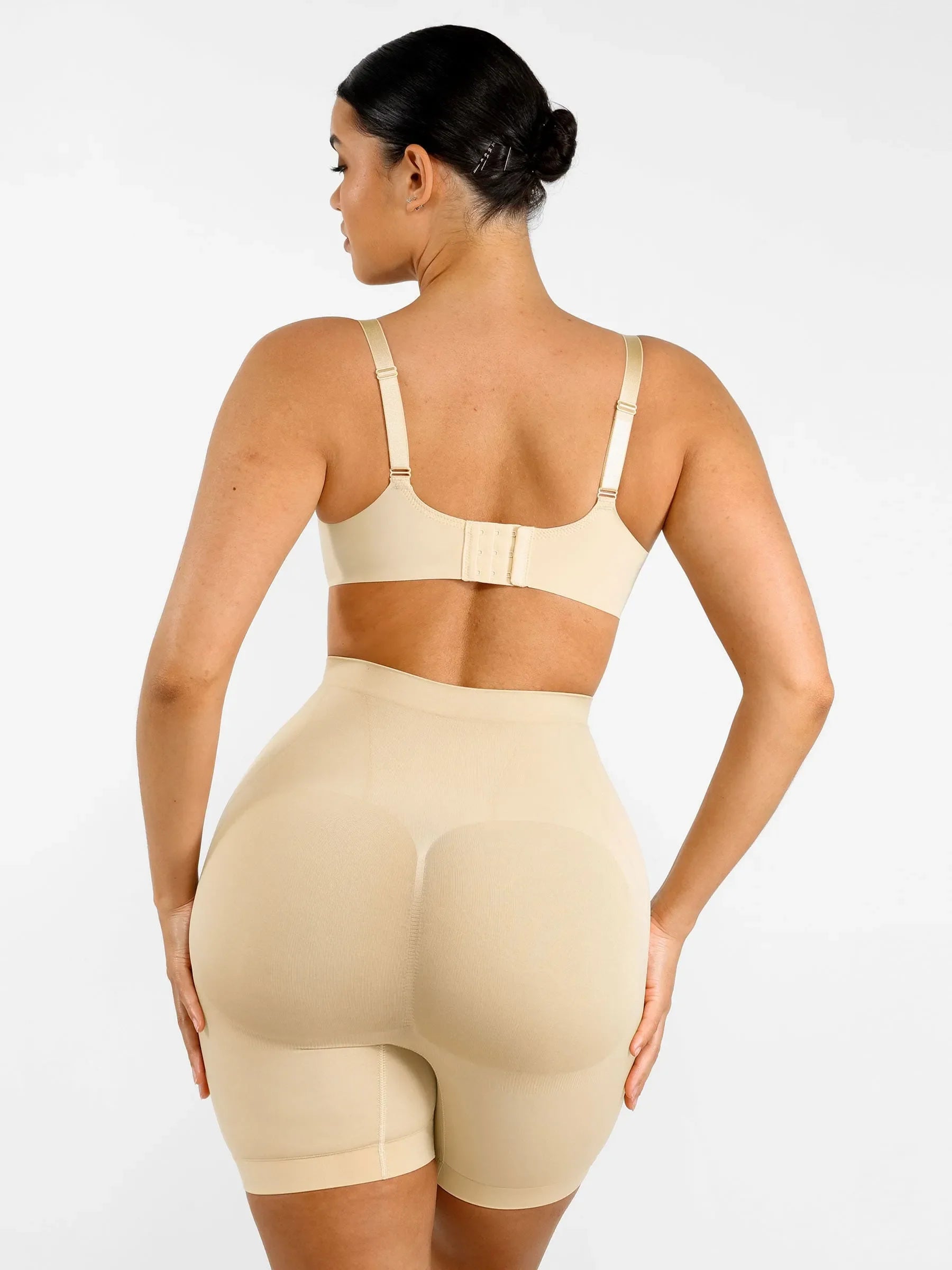 Shapevive Seamless Comfort Mid Waist Tummy Control Panties Shaping Shorts
