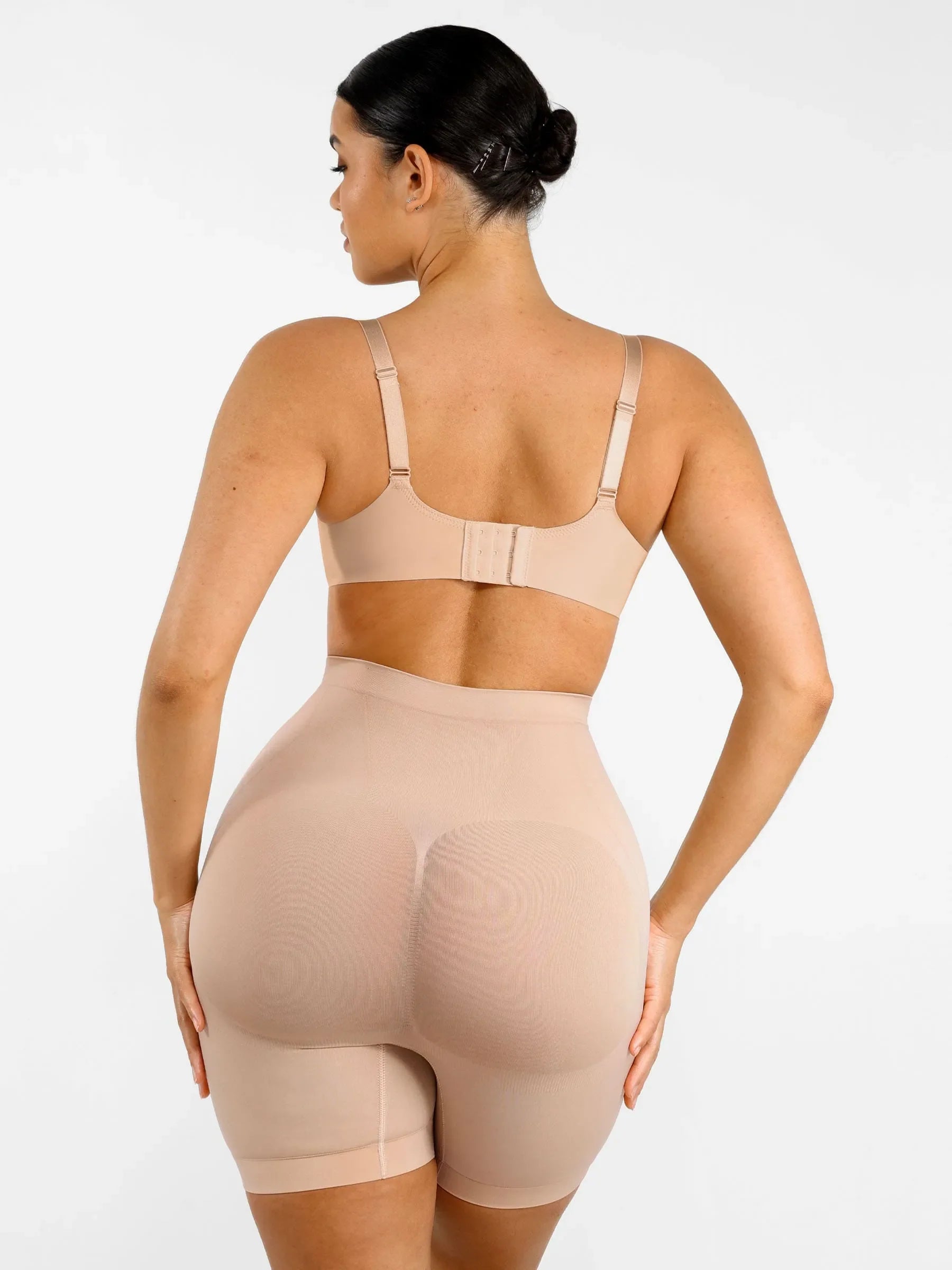 Shapevive Seamless Comfort Mid Waist Tummy Control Panties Shaping Shorts
