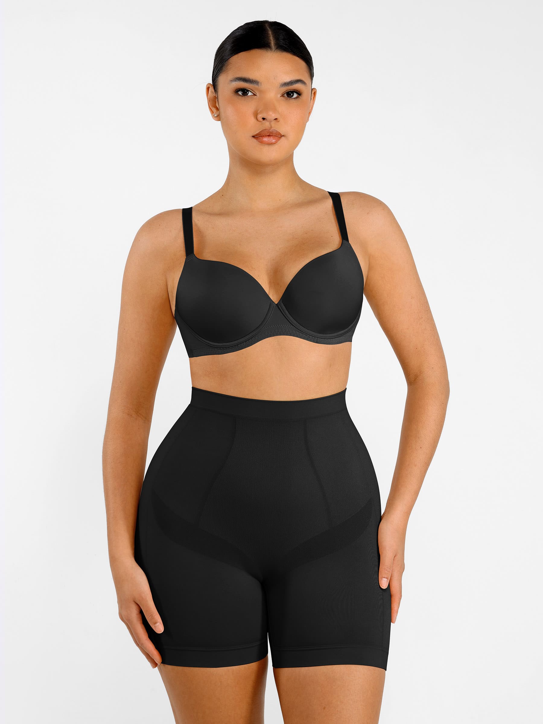 Shapevive Seamless Comfort Mid Waist Tummy Control Panties Shaping Shorts