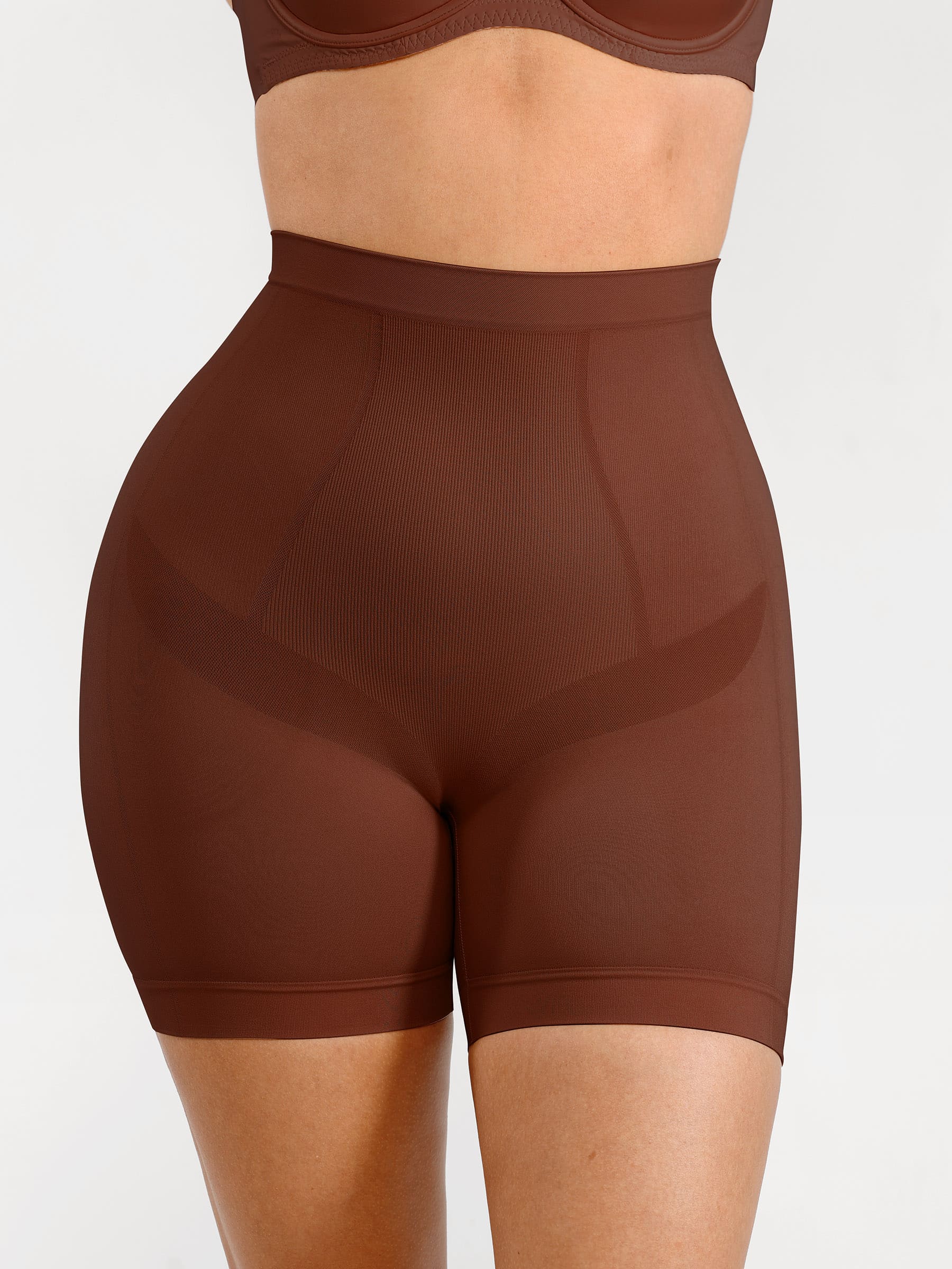 Shapevive Seamless Comfort Mid Waist Tummy Control Panties Shaping Shorts