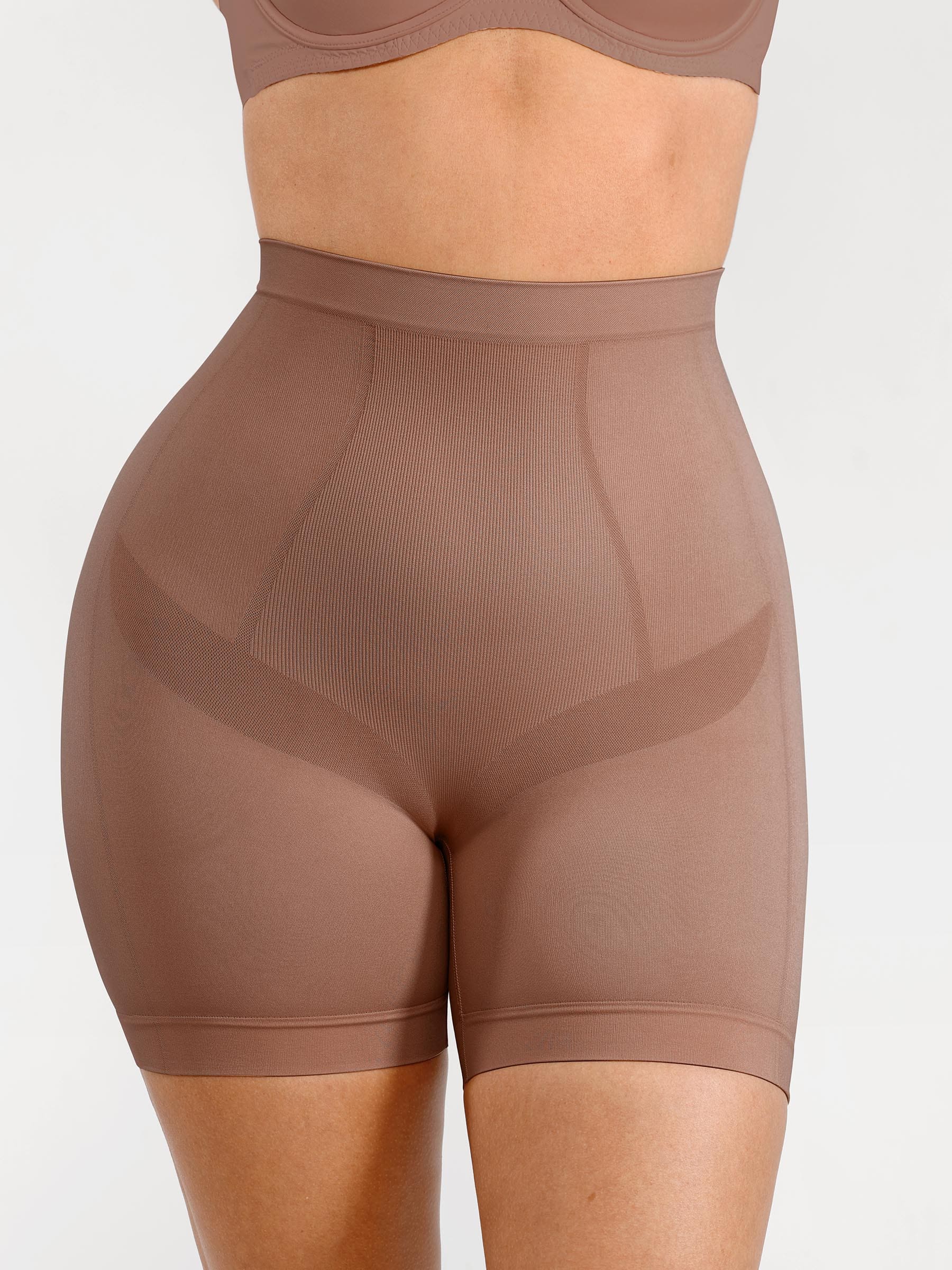 Shapevive Seamless Comfort Mid Waist Tummy Control Panties Shaping Shorts