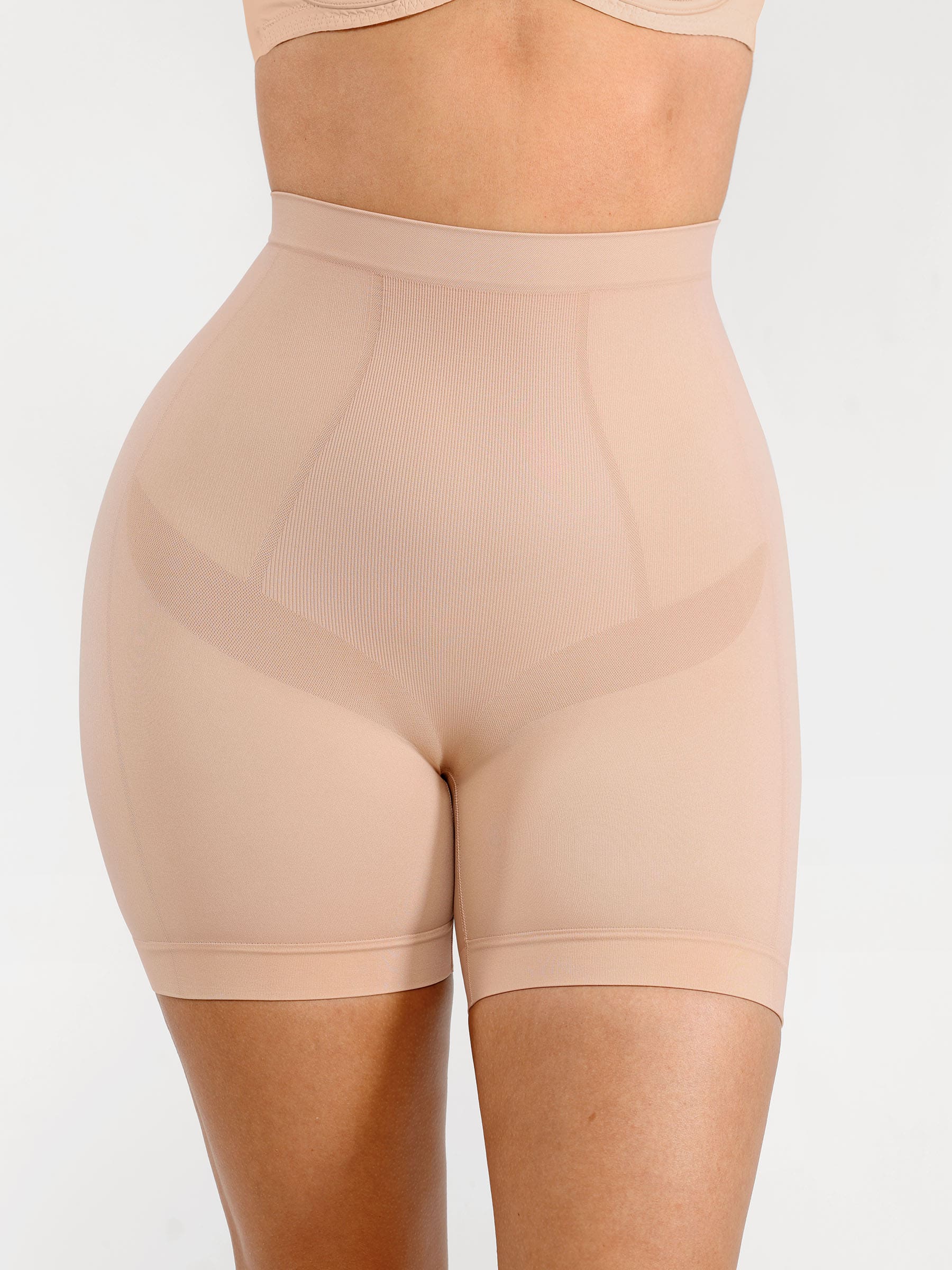 Shapevive Seamless Comfort Mid Waist Tummy Control Panties Shaping Shorts