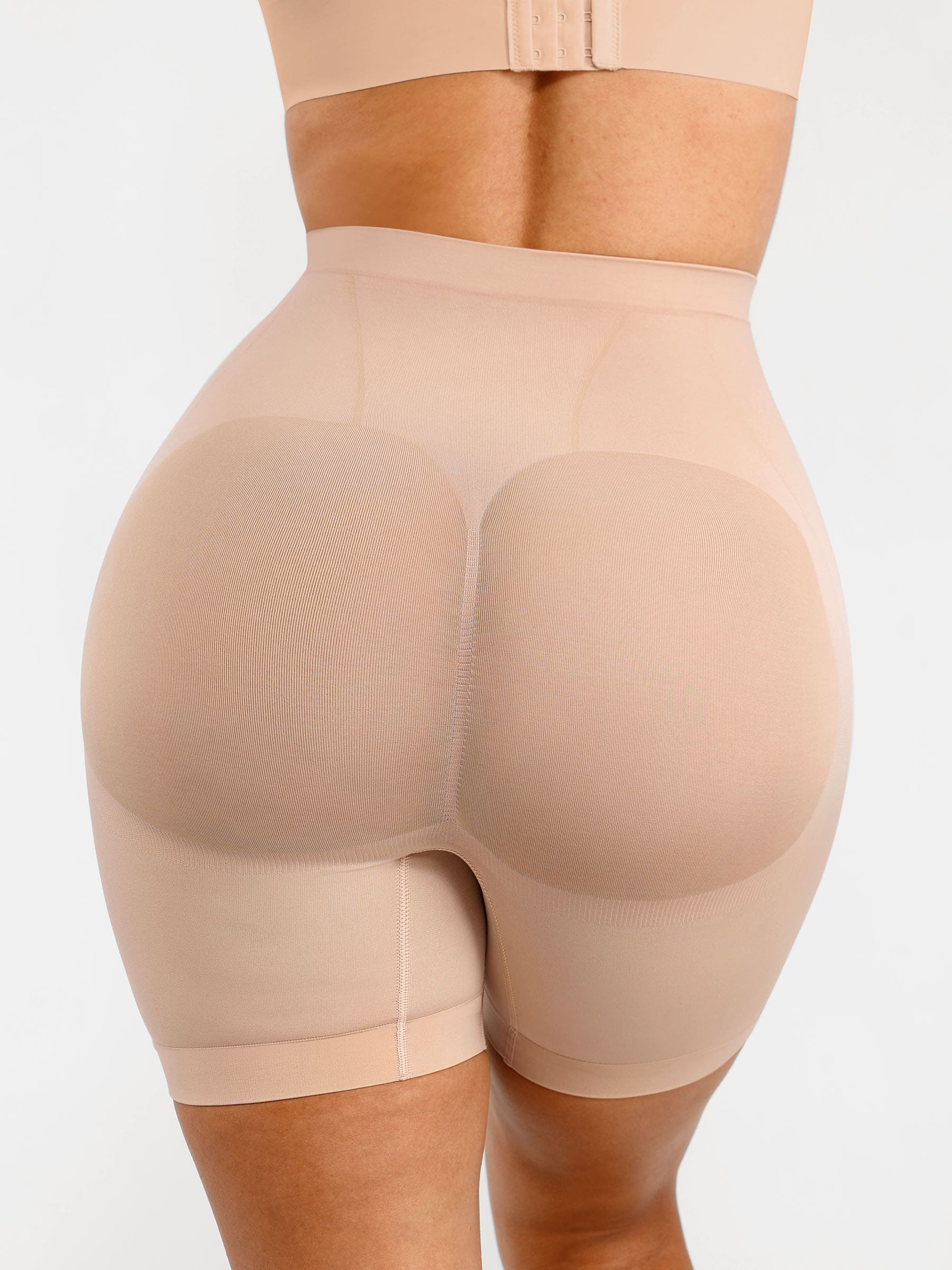 Shapevive Seamless Comfort Mid Waist Tummy Control Panties Shaping Shorts