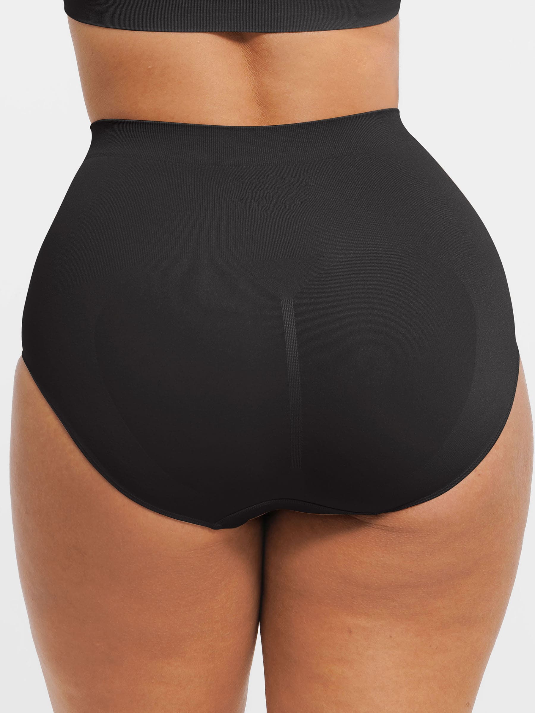 Shapevive Seamless High-Waist Tummy Control Antibacterial Peach Hip Brief