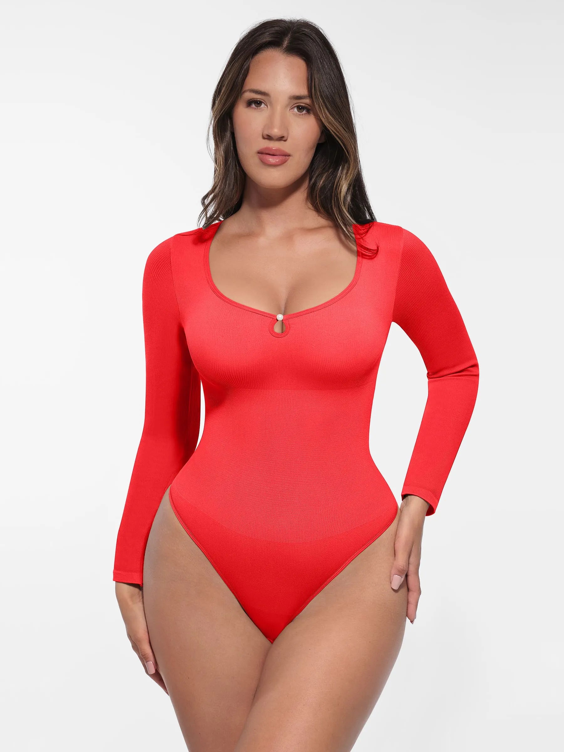 Shapevive Seamless Ribbed Bodysuit
