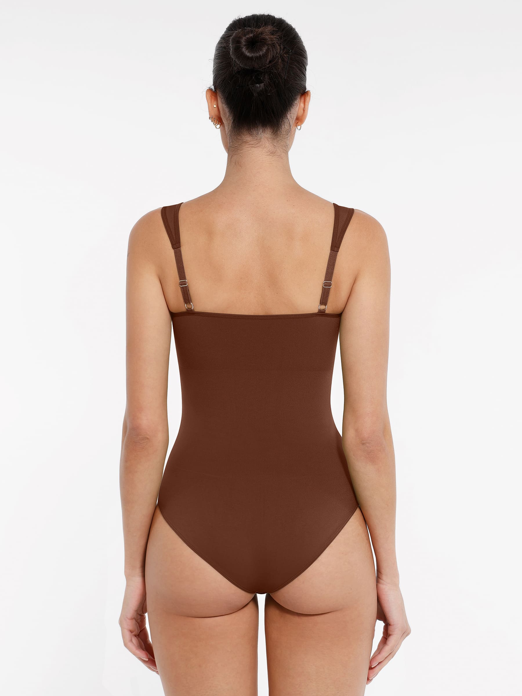 Shapevive Seamless Sculpting Diamond Neck Thong Bodysuit