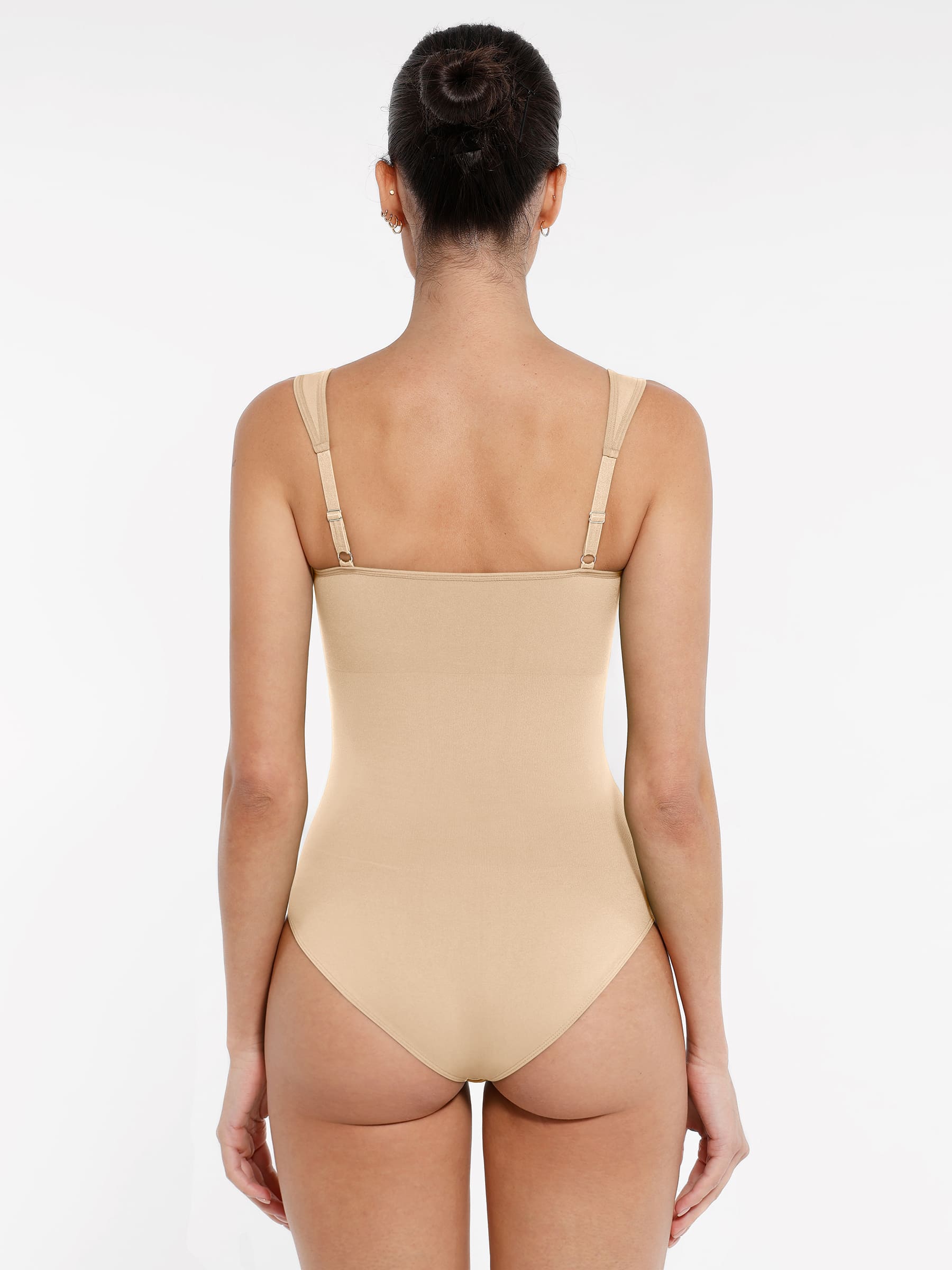 Shapevive Seamless Sculpting Diamond Neck Thong Bodysuit