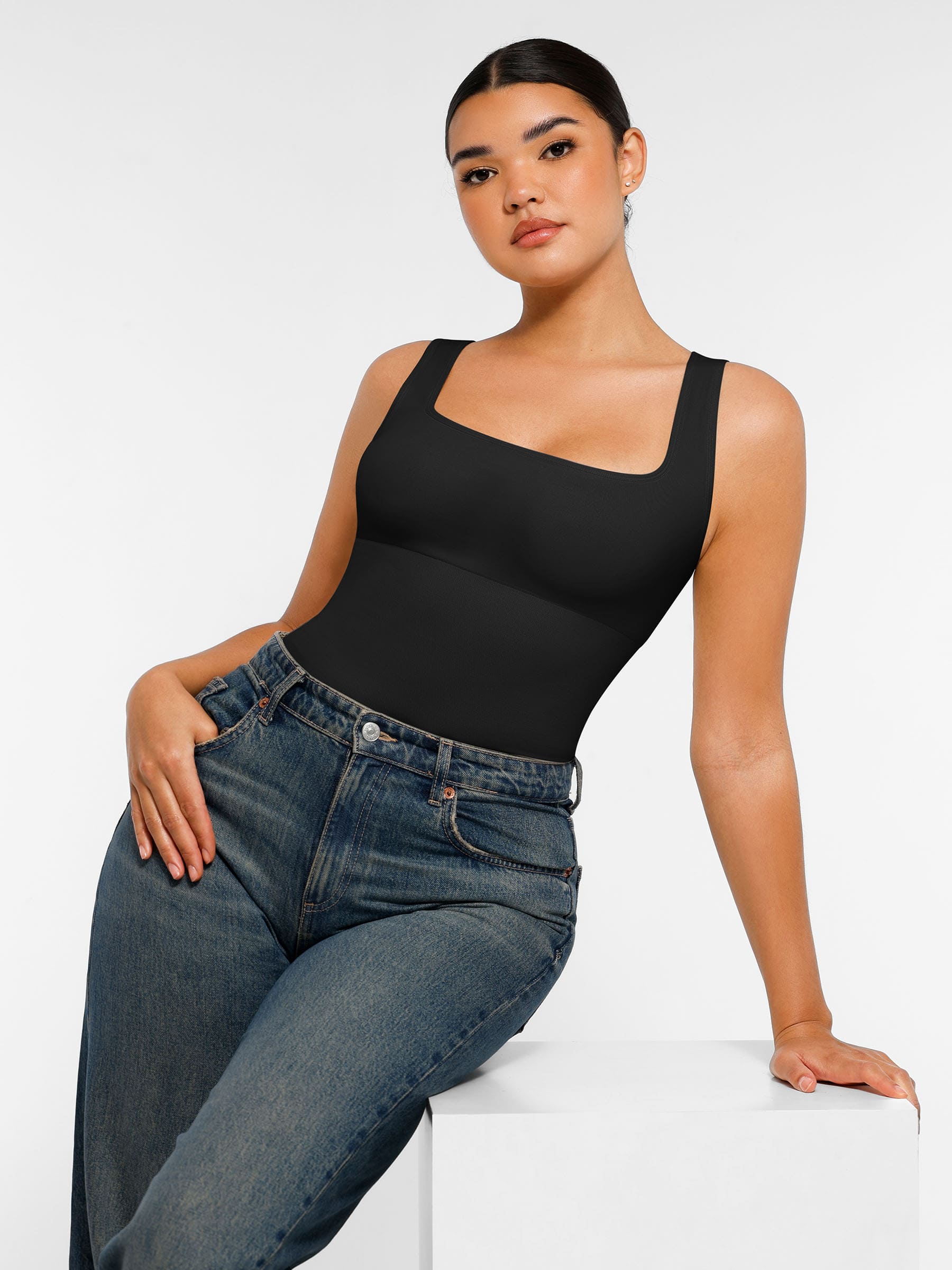 Shapevive Seamless Shapewear Thong Bodysuit