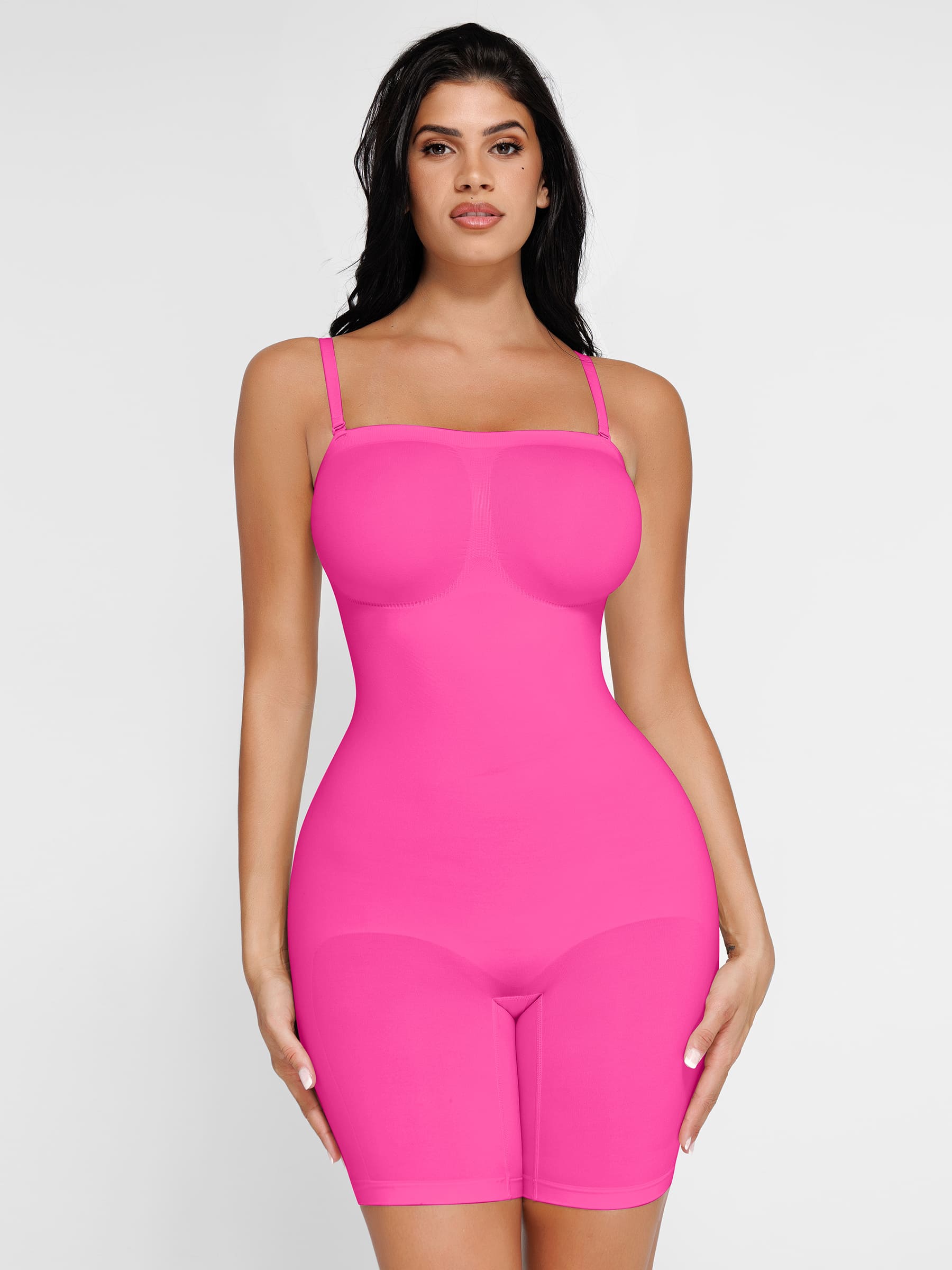 Shapevive Seamless Strapless Bodysuit with Removable Straps