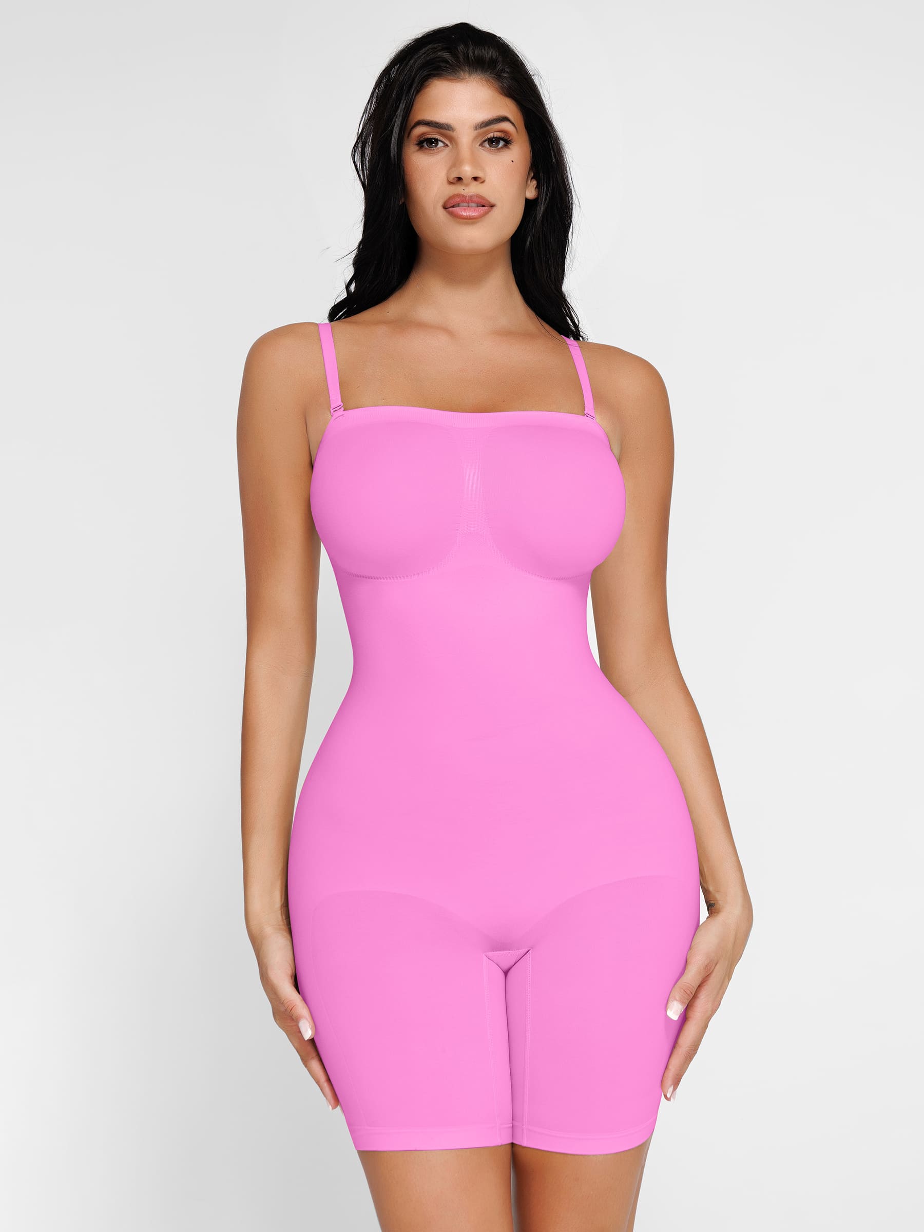 Shapevive Seamless Strapless Bodysuit with Removable Straps
