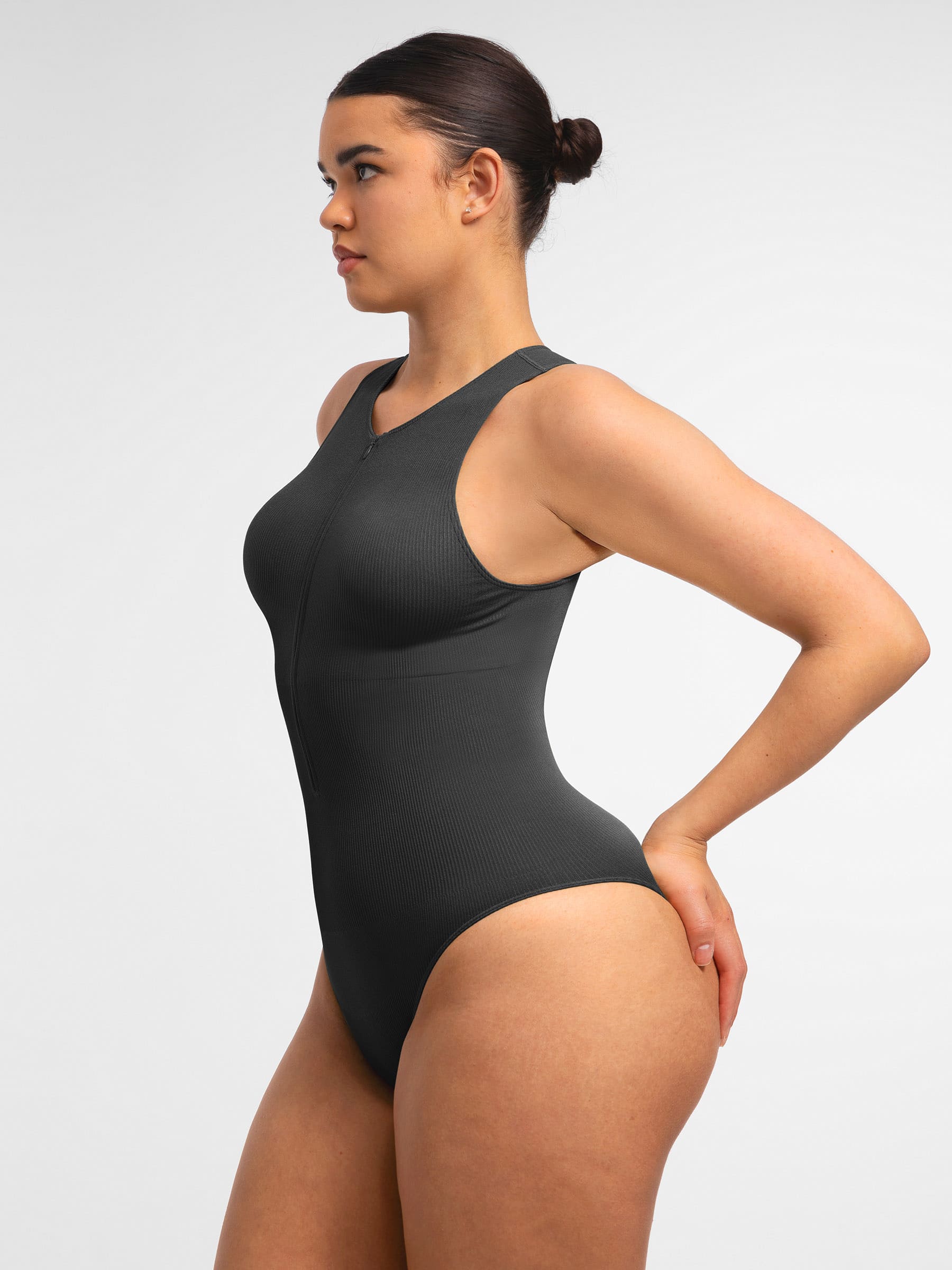 Shapevive Seamless Tummy Control Invisible Zipper Shaping Bodysuit
